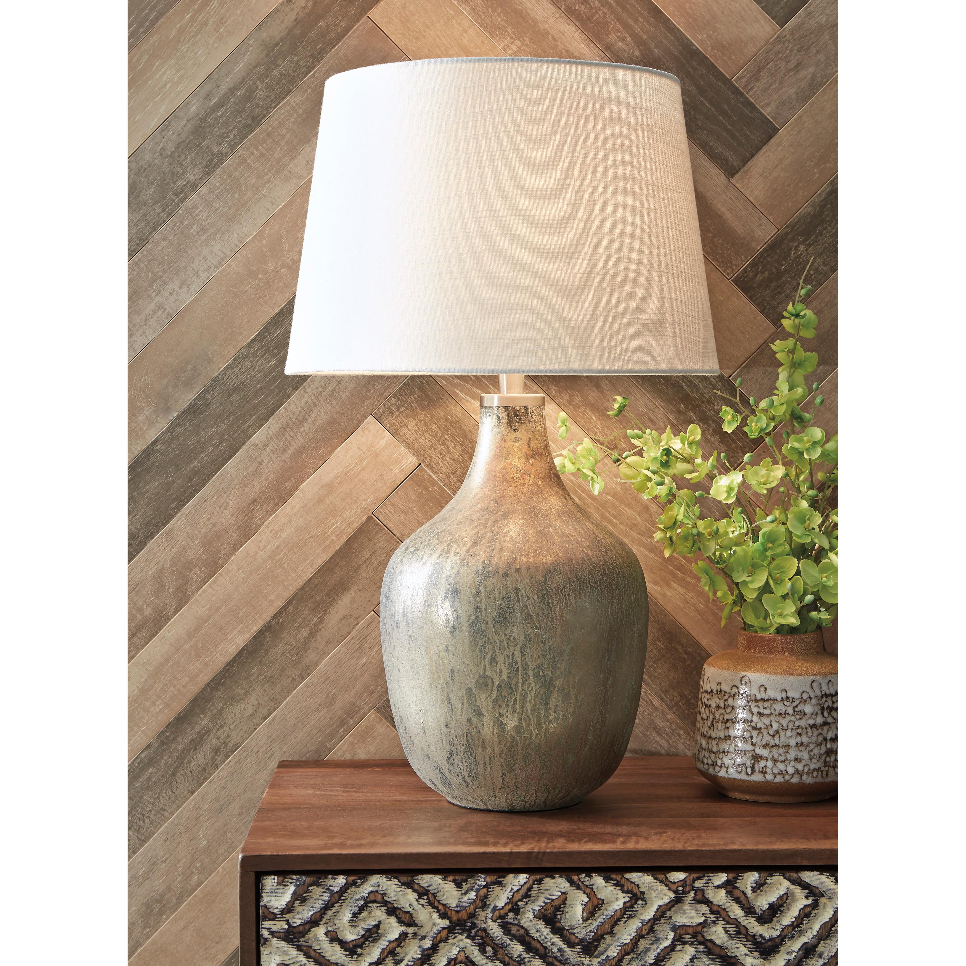  Signature Design by Ashley Mari L430664 Glass Table Lamp IMAGE 3