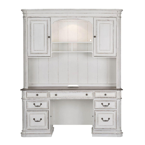 Liberty Furniture Industries Inc. Magnolia Manor 244-HOJ-CHS Credenza & Hutch
