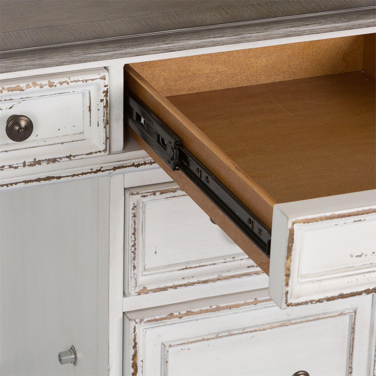  Liberty Furniture Industries Inc. Magnolia Manor 244-HOJ-CHS Credenza & Hutch IMAGE 5