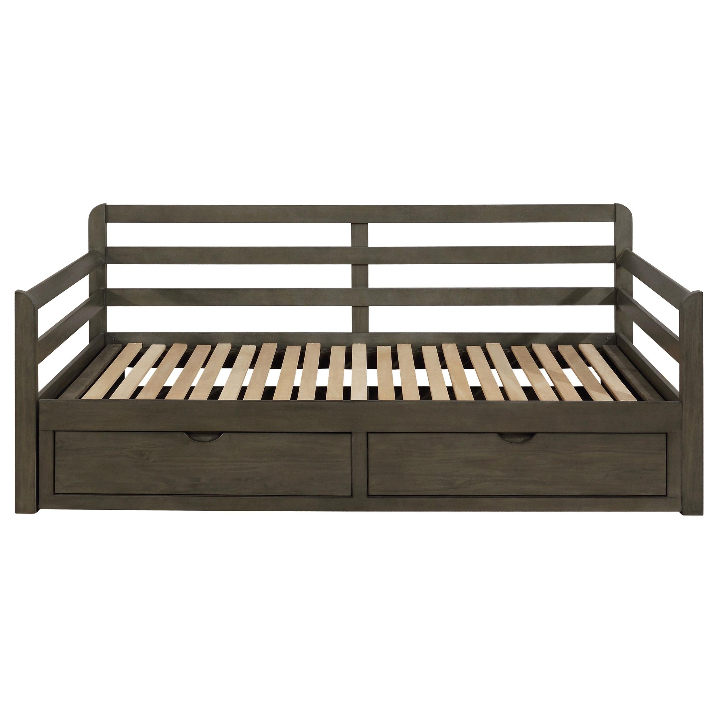  Coaster Furniture Sorrento 305706 2-Drawer Twin XL Daybed with Extension Trundle - Grey IMAGE 3