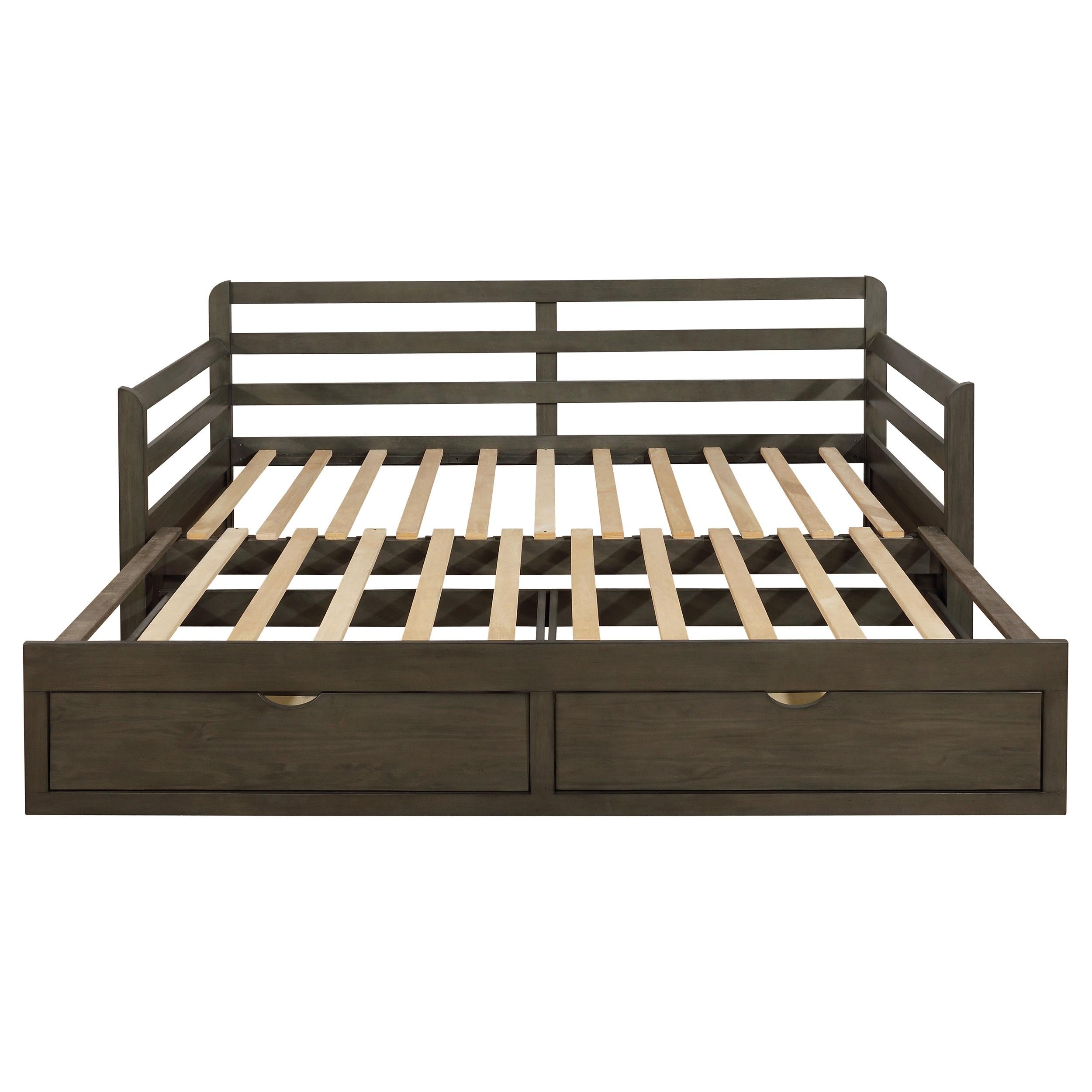  Coaster Furniture Sorrento 305706 2-Drawer Twin XL Daybed with Extension Trundle - Grey IMAGE 4