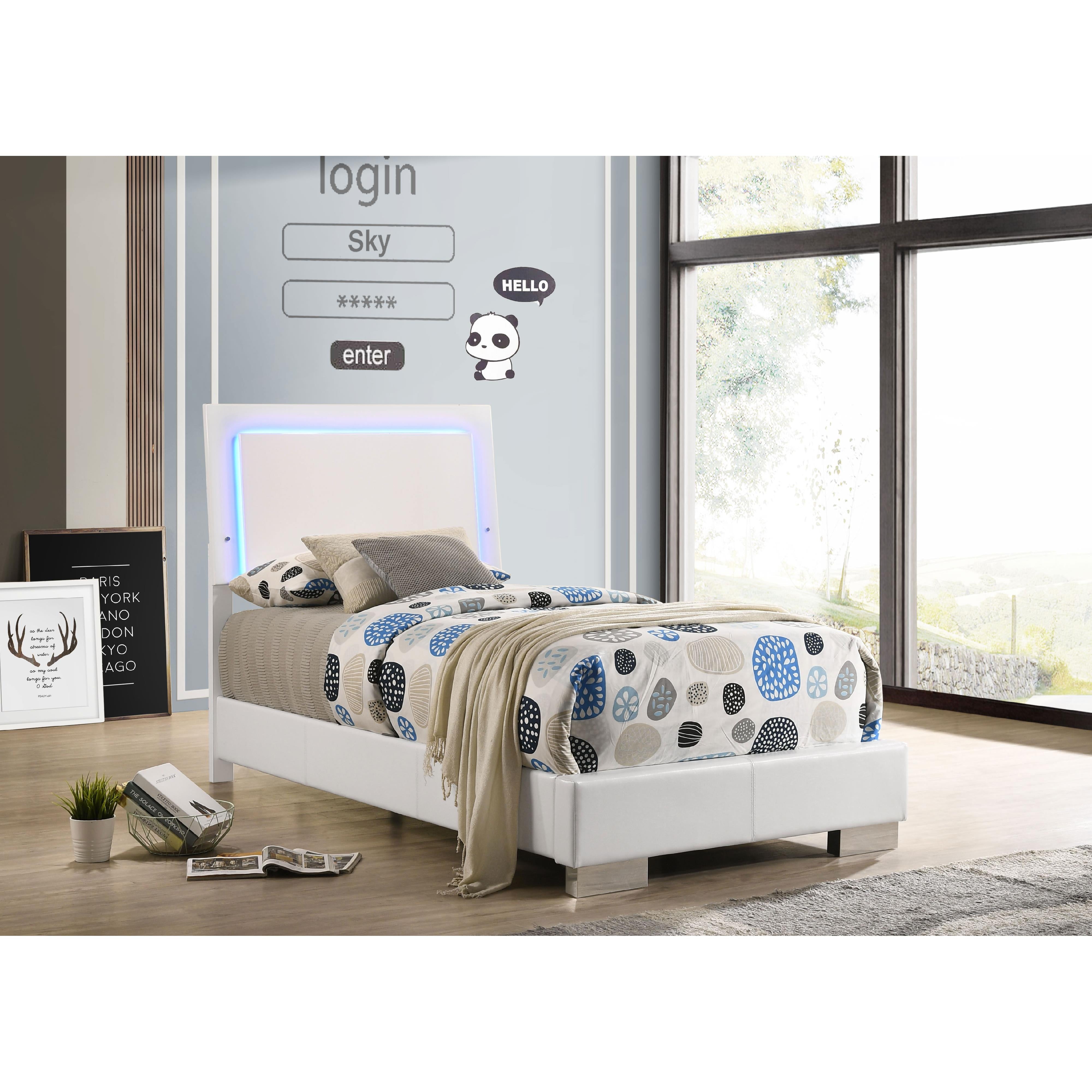  Size_Twin --  Coaster Furniture Felicity Panel Bed IMAGE 11