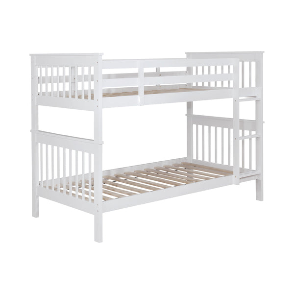 Coaster Furniture Chapman 460244N Wood Twin Over Twin Bunk Bed - White
