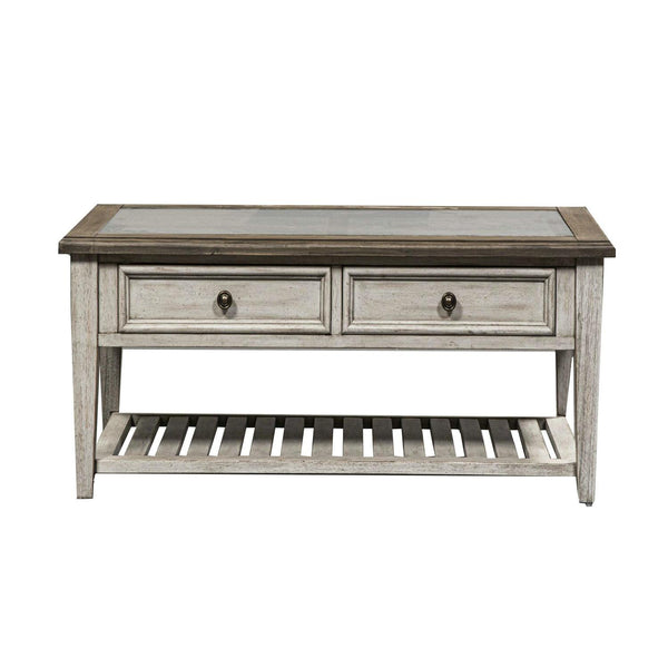 Liberty Furniture Industries Inc. Heartland 824-OT1010 Rect Ceiling Tile Cocktail Table