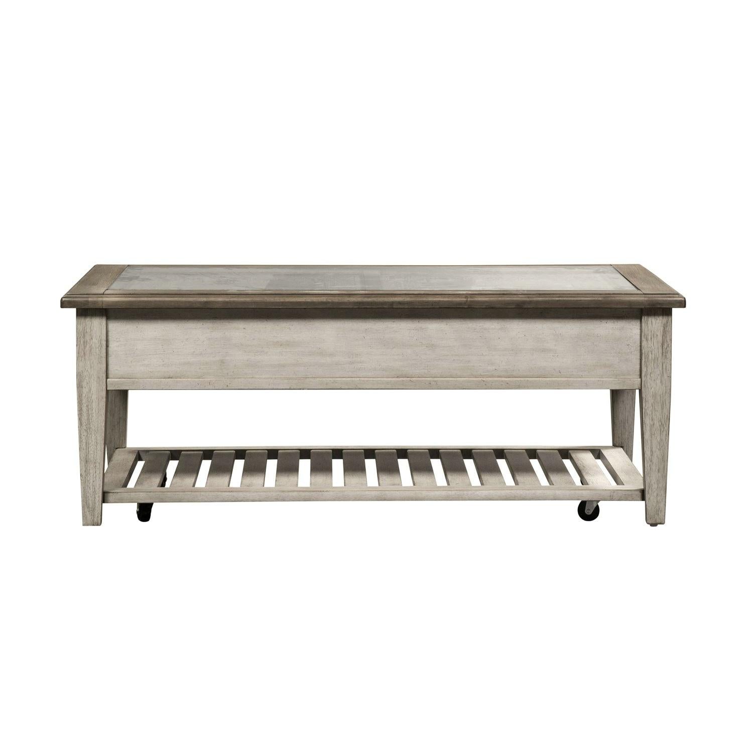  Liberty Furniture Industries Inc. Heartland 824-OT1010 Rect Ceiling Tile Cocktail Table IMAGE 2