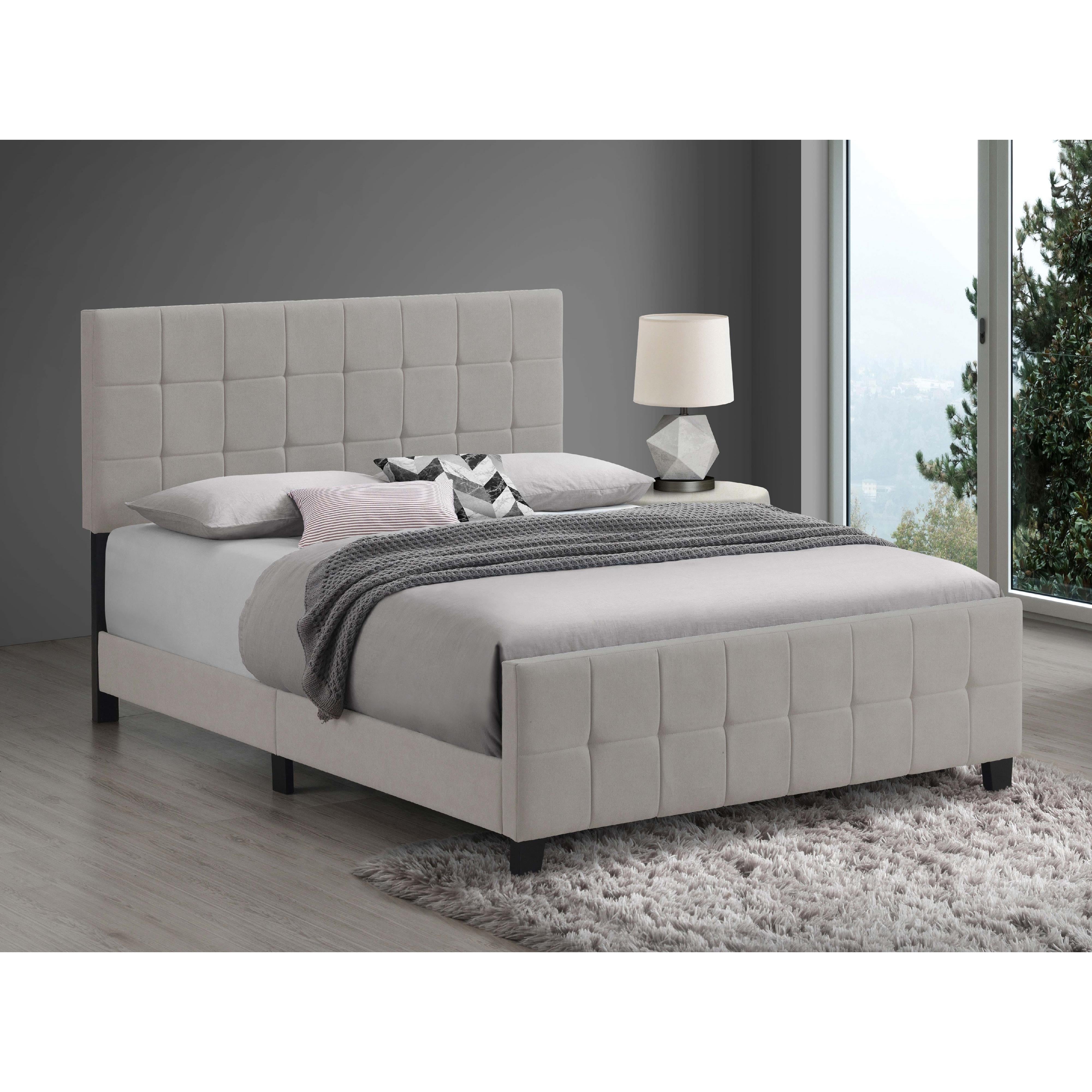  Size_King --  Fairfield 305952KE Upholstered Eastern King Panel Bed - Beige IMAGE 4