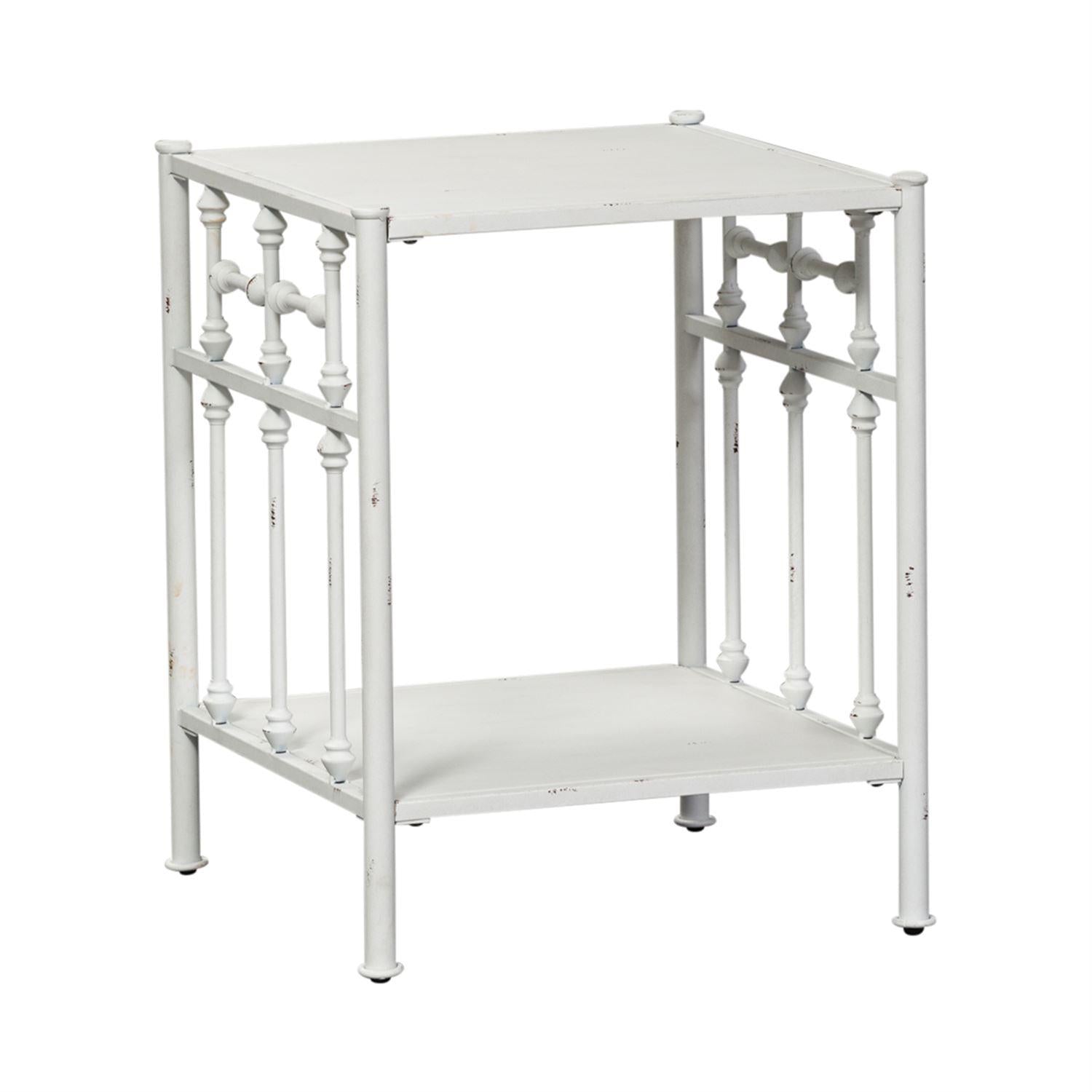  Liberty Furniture Industries Inc. Vintage Series 179-BR61 Open Nightstand - Antique White IMAGE 1