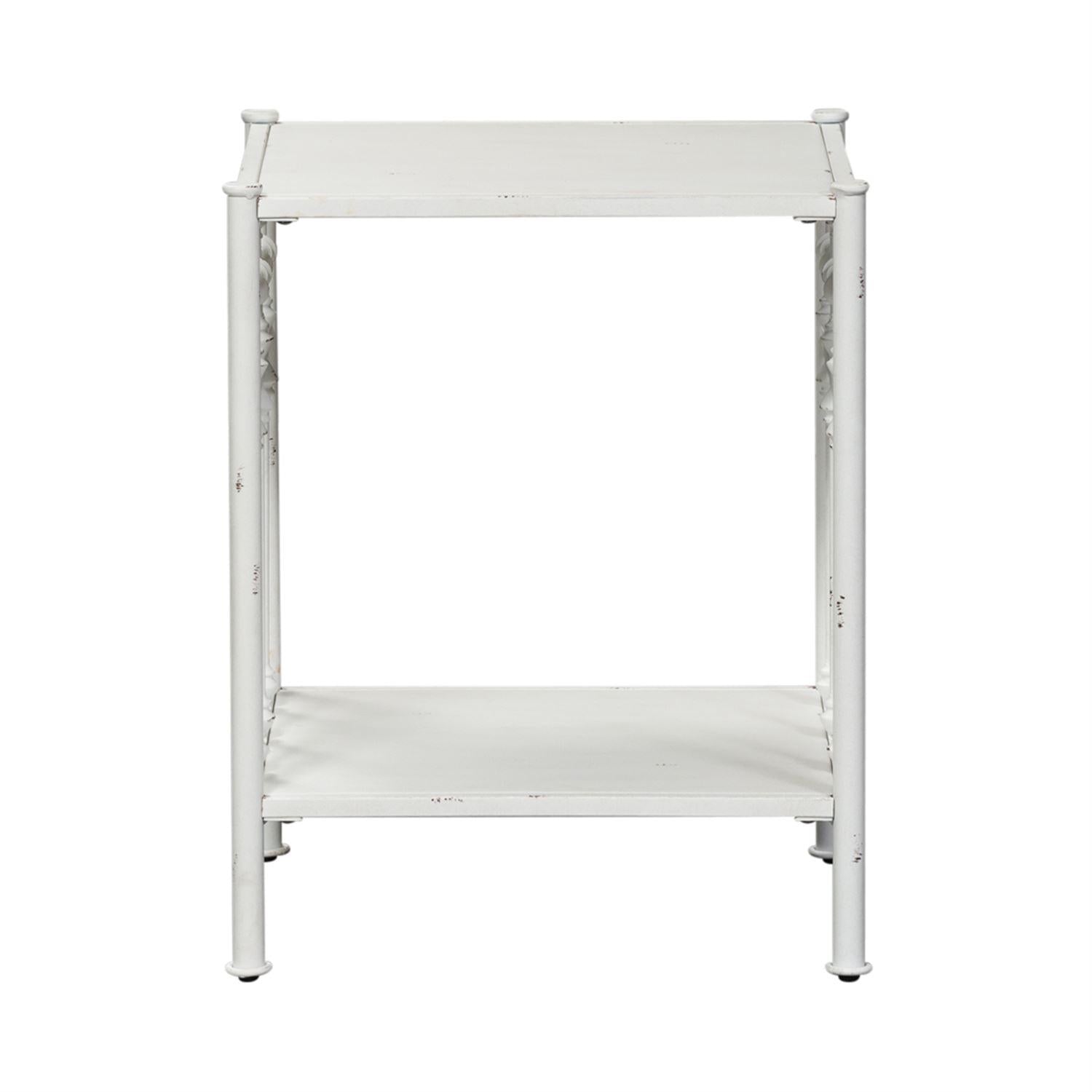  Liberty Furniture Industries Inc. Vintage Series 179-BR61 Open Nightstand - Antique White IMAGE 2
