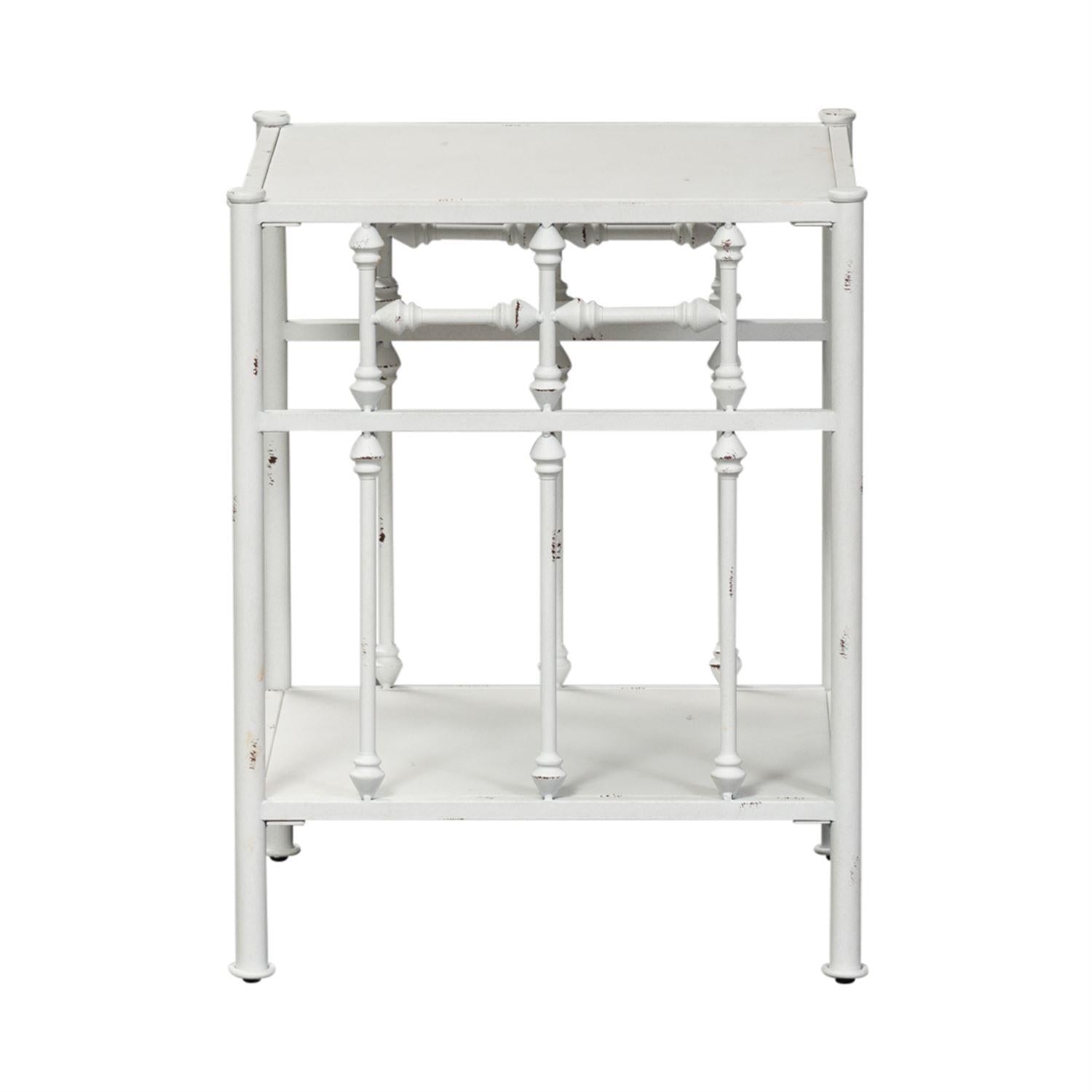  Liberty Furniture Industries Inc. Vintage Series 179-BR61 Open Nightstand - Antique White IMAGE 3