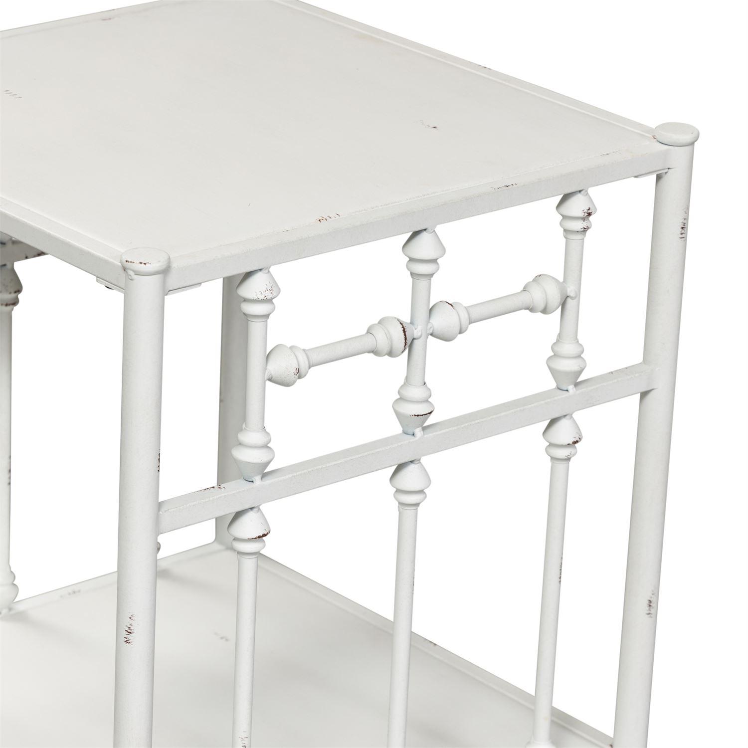  Liberty Furniture Industries Inc. Vintage Series 179-BR61 Open Nightstand - Antique White IMAGE 4