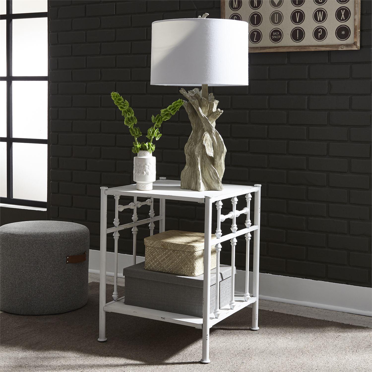  Liberty Furniture Industries Inc. Vintage Series 179-BR61 Open Nightstand - Antique White IMAGE 6