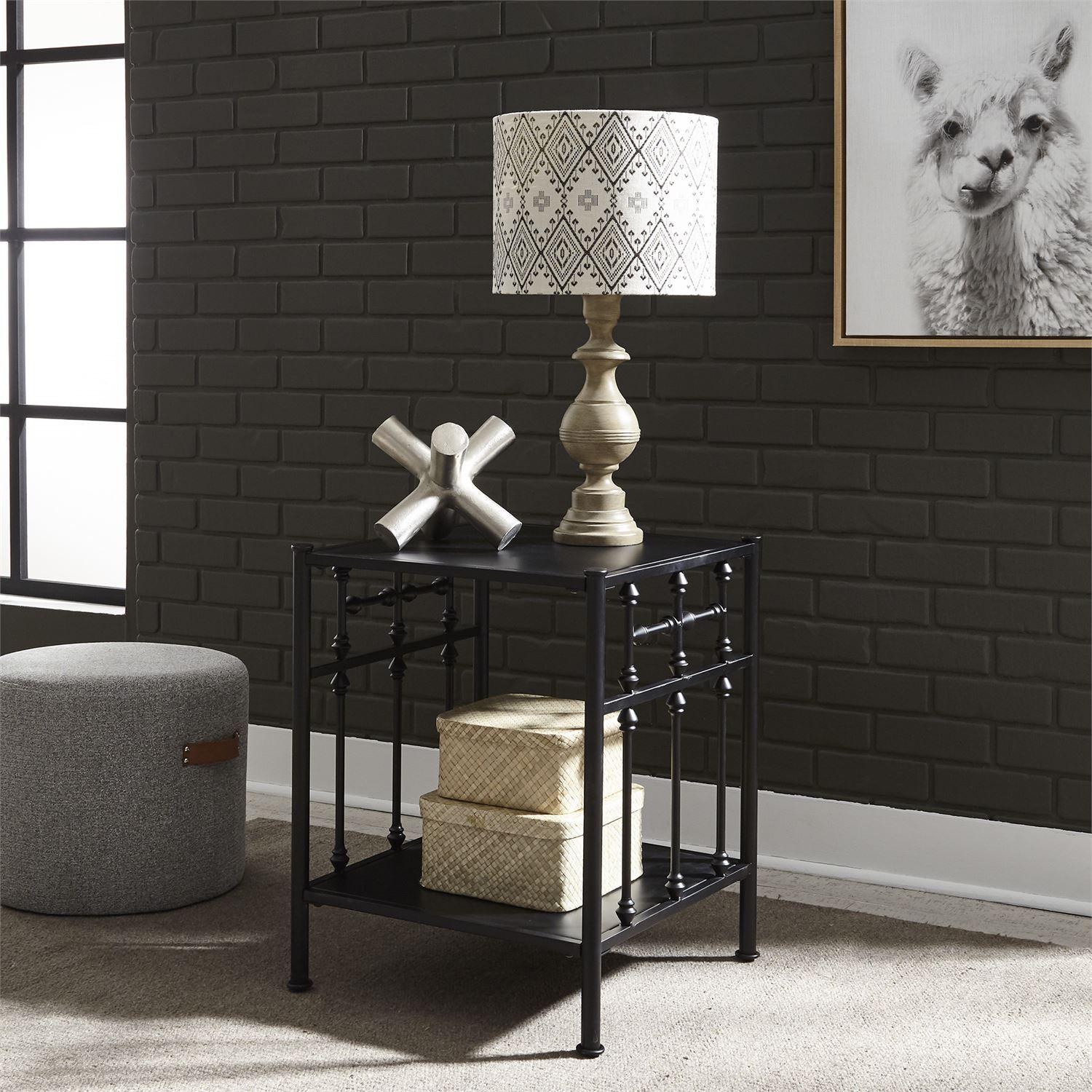  Liberty Furniture Industries Inc. Vintage Series 179-BR61 Open Nightstand - Black IMAGE 6