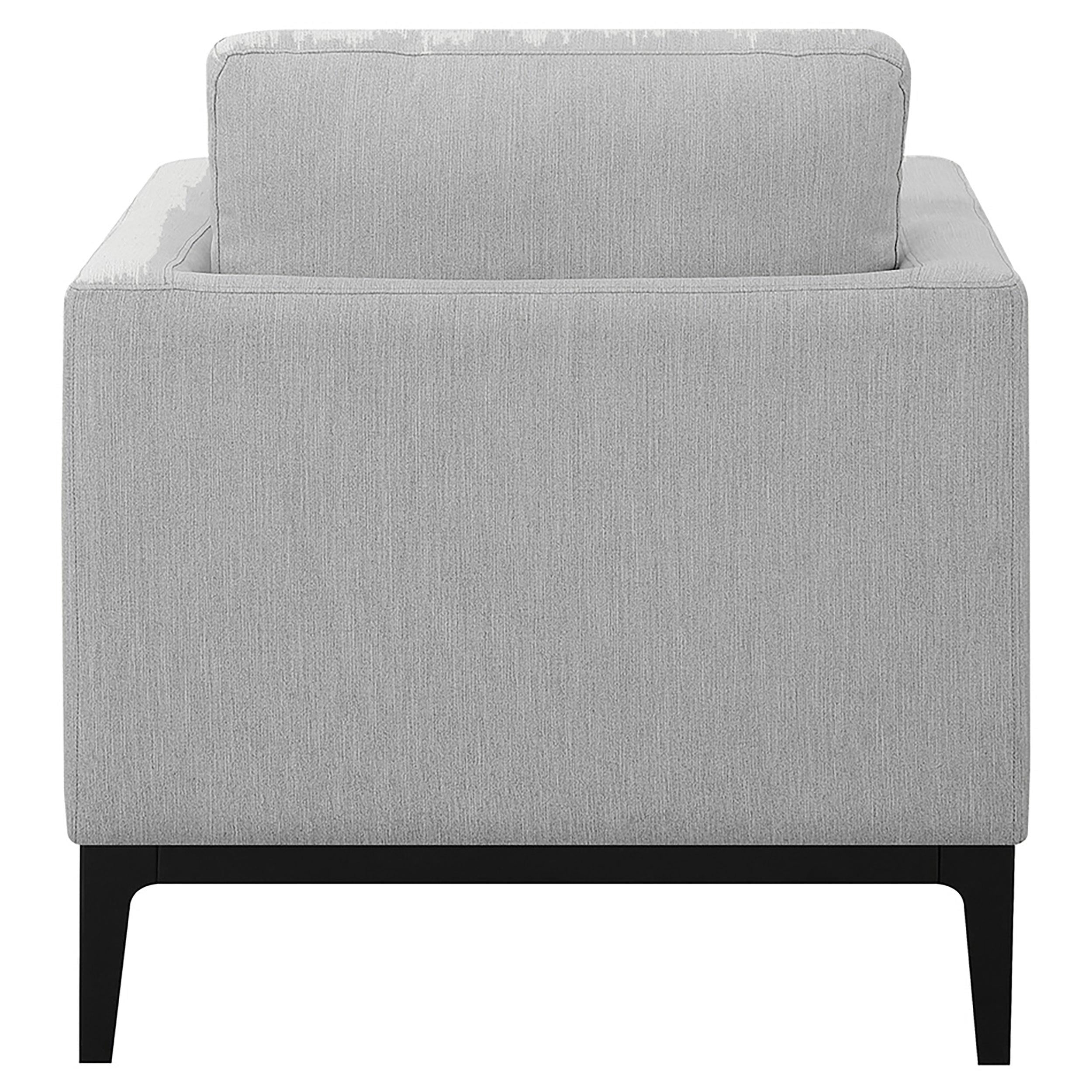  Coaster Furniture Apperson 508683 Upholstered Track Arm Accent Chair - Light Grey IMAGE 7