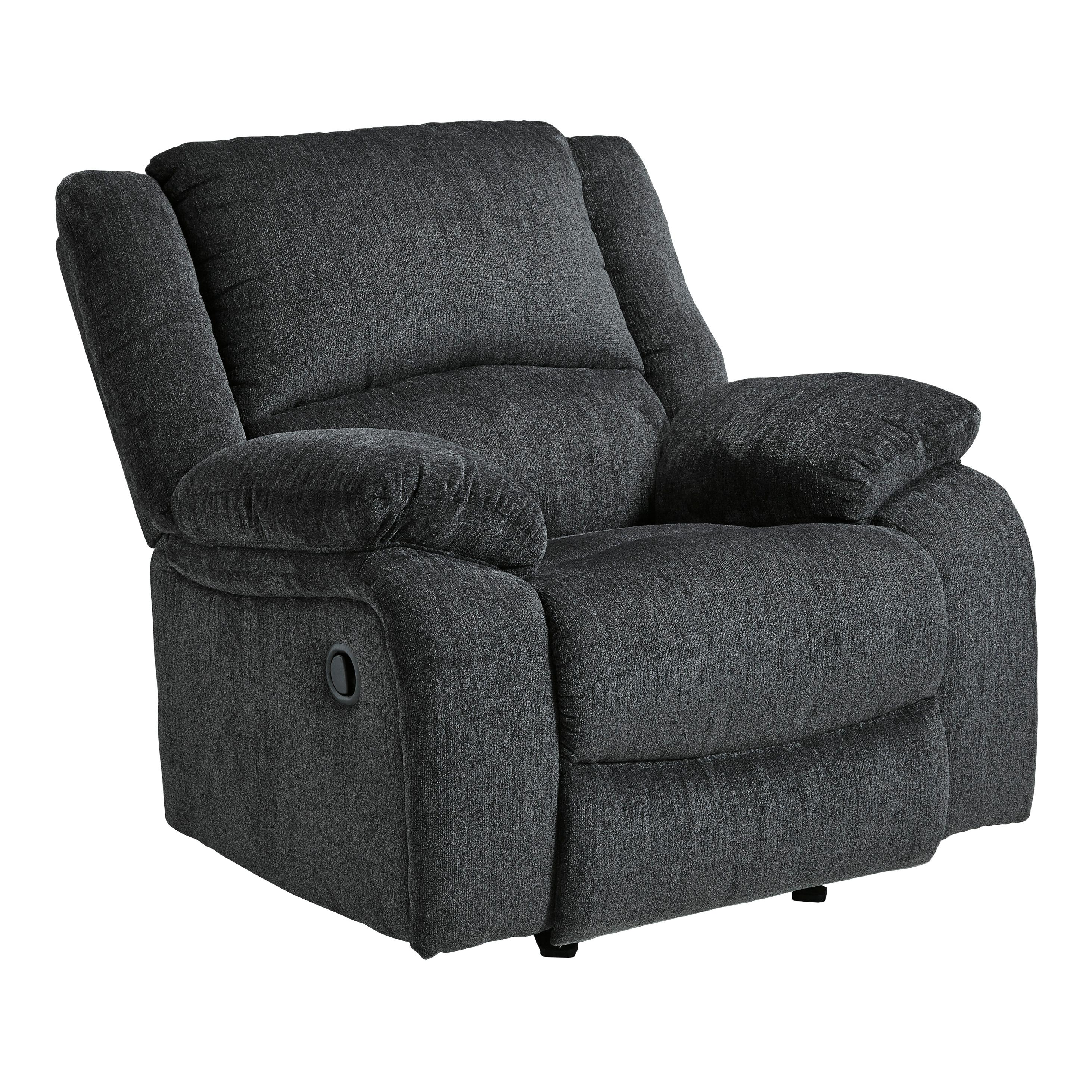 Motion Type_Manual --  Signature Design by Ashley Draycoll Rocker Fabric Recliner IMAGE 1
