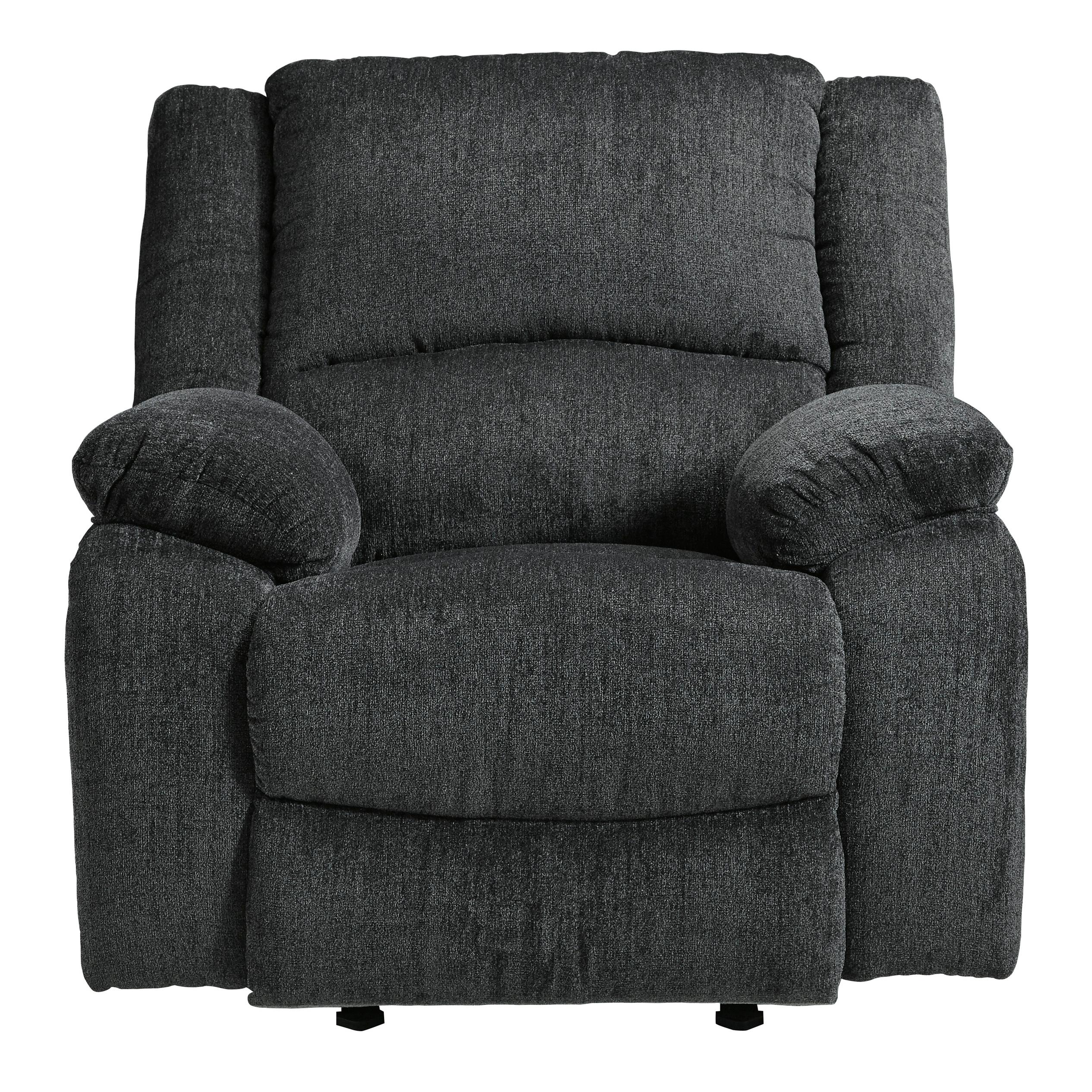  Motion Type_Manual --  Signature Design by Ashley Draycoll Rocker Fabric Recliner IMAGE 3