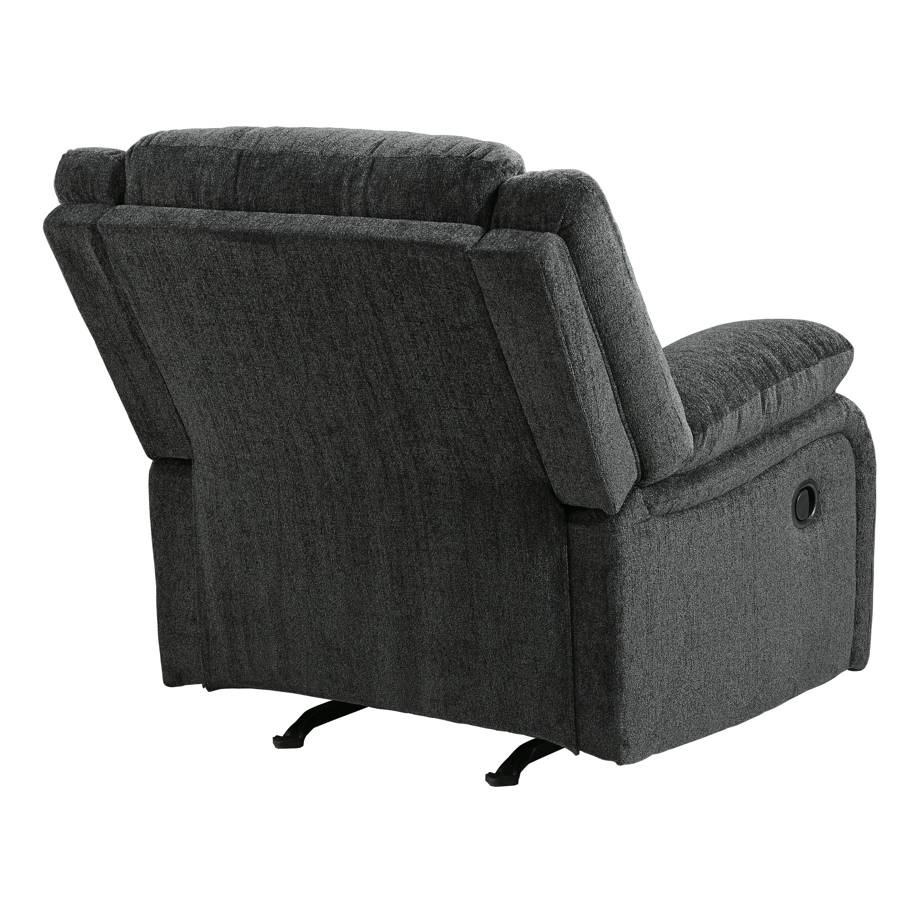  Motion Type_Manual --  Signature Design by Ashley Draycoll Rocker Fabric Recliner IMAGE 6