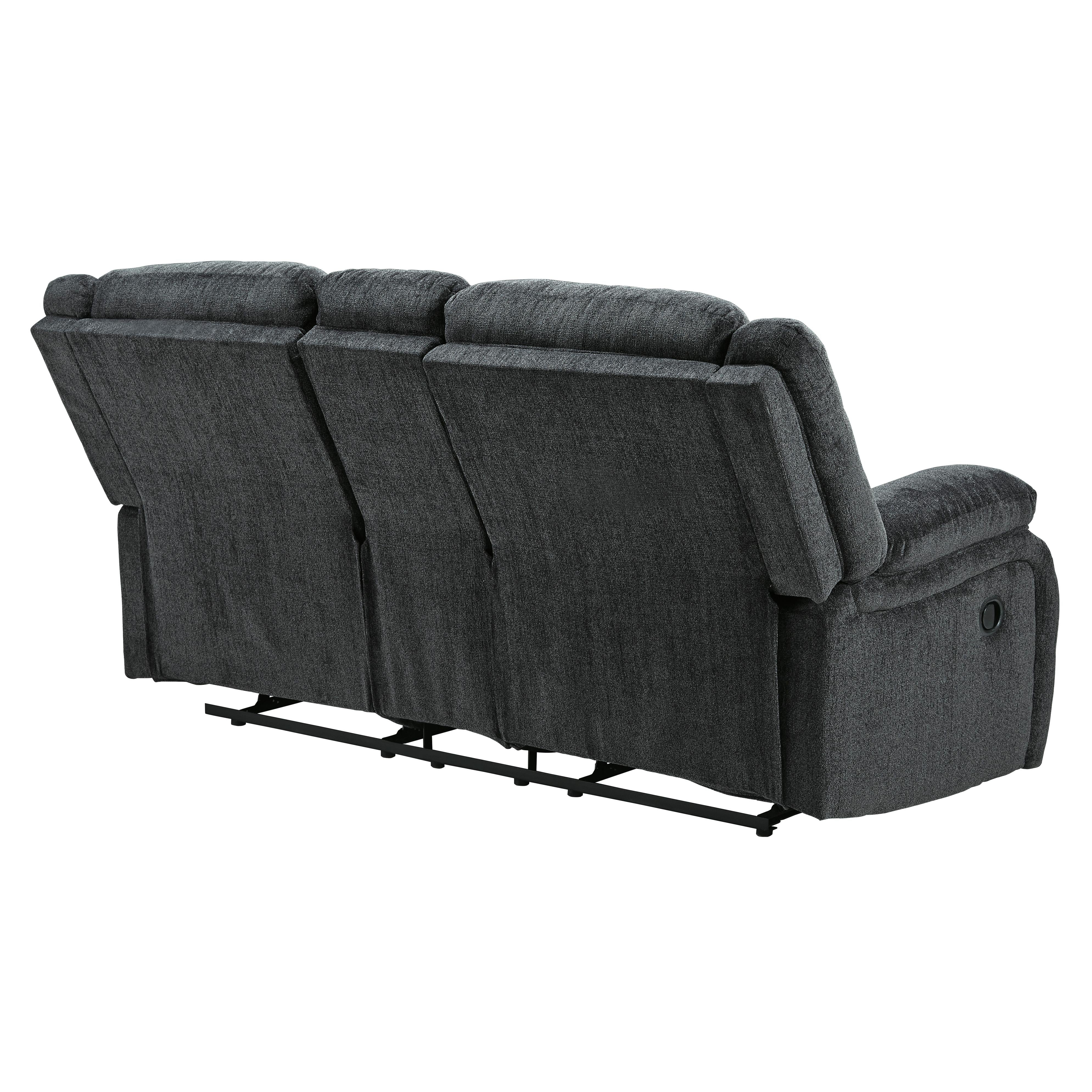  Motion Type_Reclining --  Signature Design by Ashley Draycoll Reclining Fabric Loveseat with Console IMAGE 5