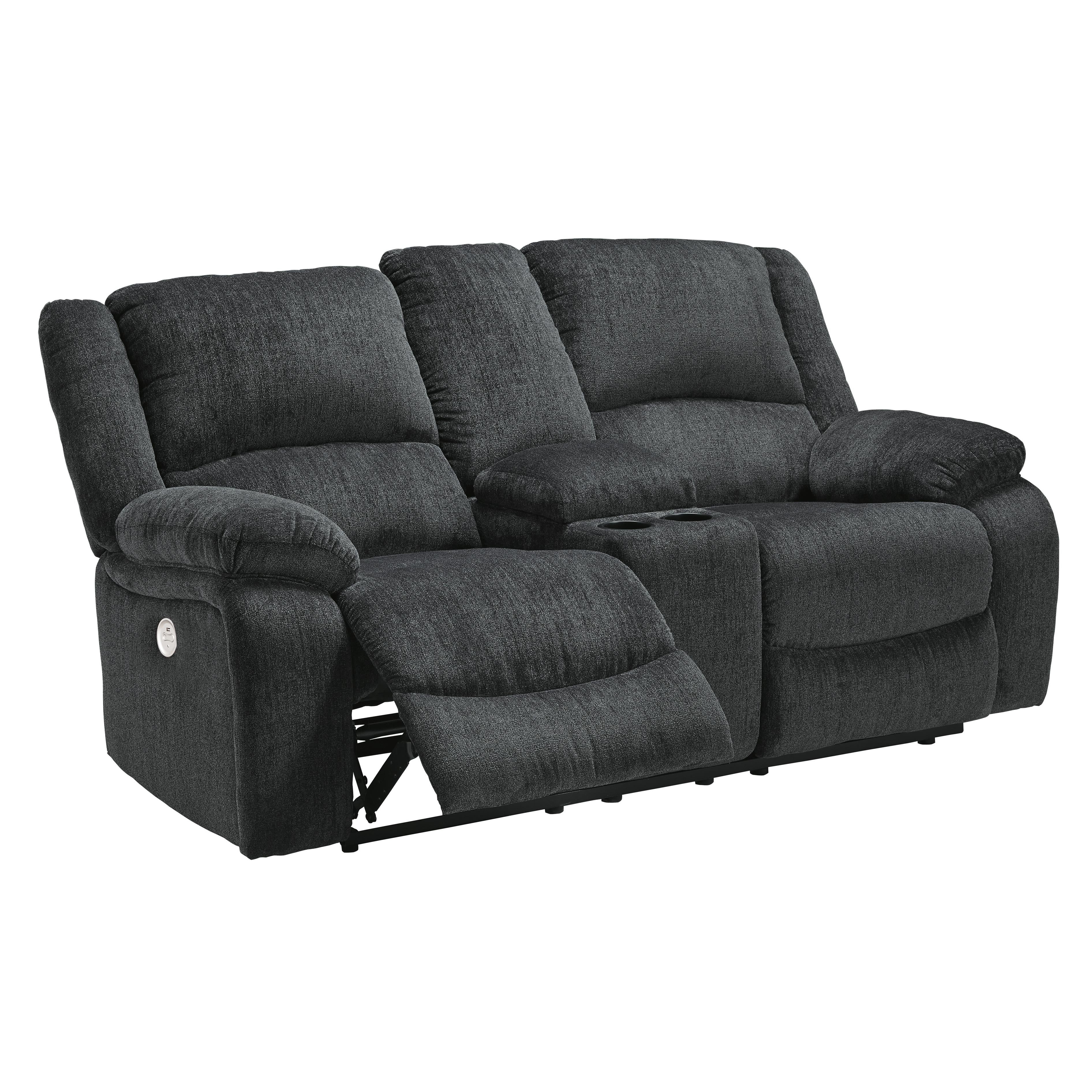  Motion Type_Power Recline --  Draycoll 7650496 Double Reclining Power Loveseat with Console IMAGE 2
