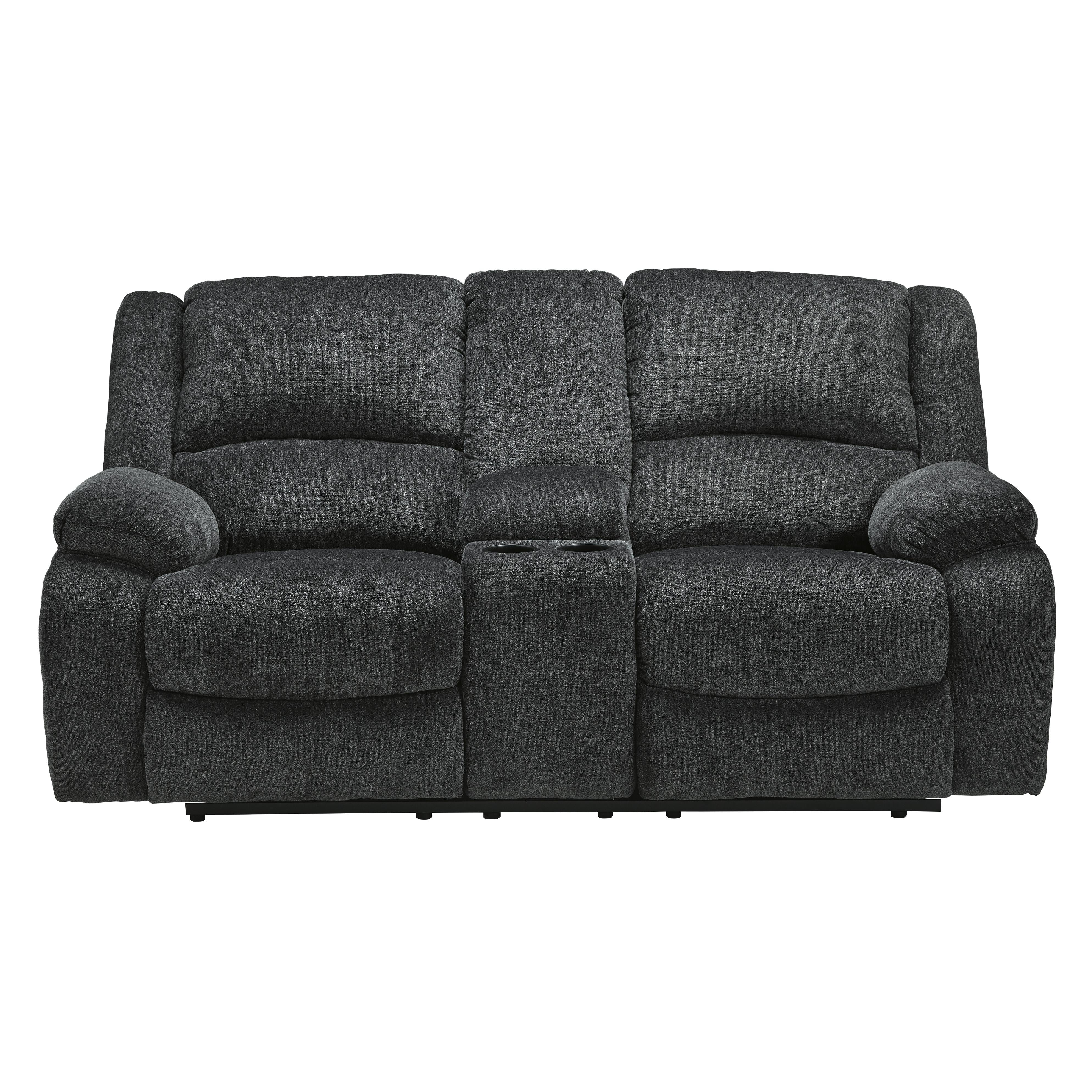  Motion Type_Power Recline --  Draycoll 7650496 Double Reclining Power Loveseat with Console IMAGE 3