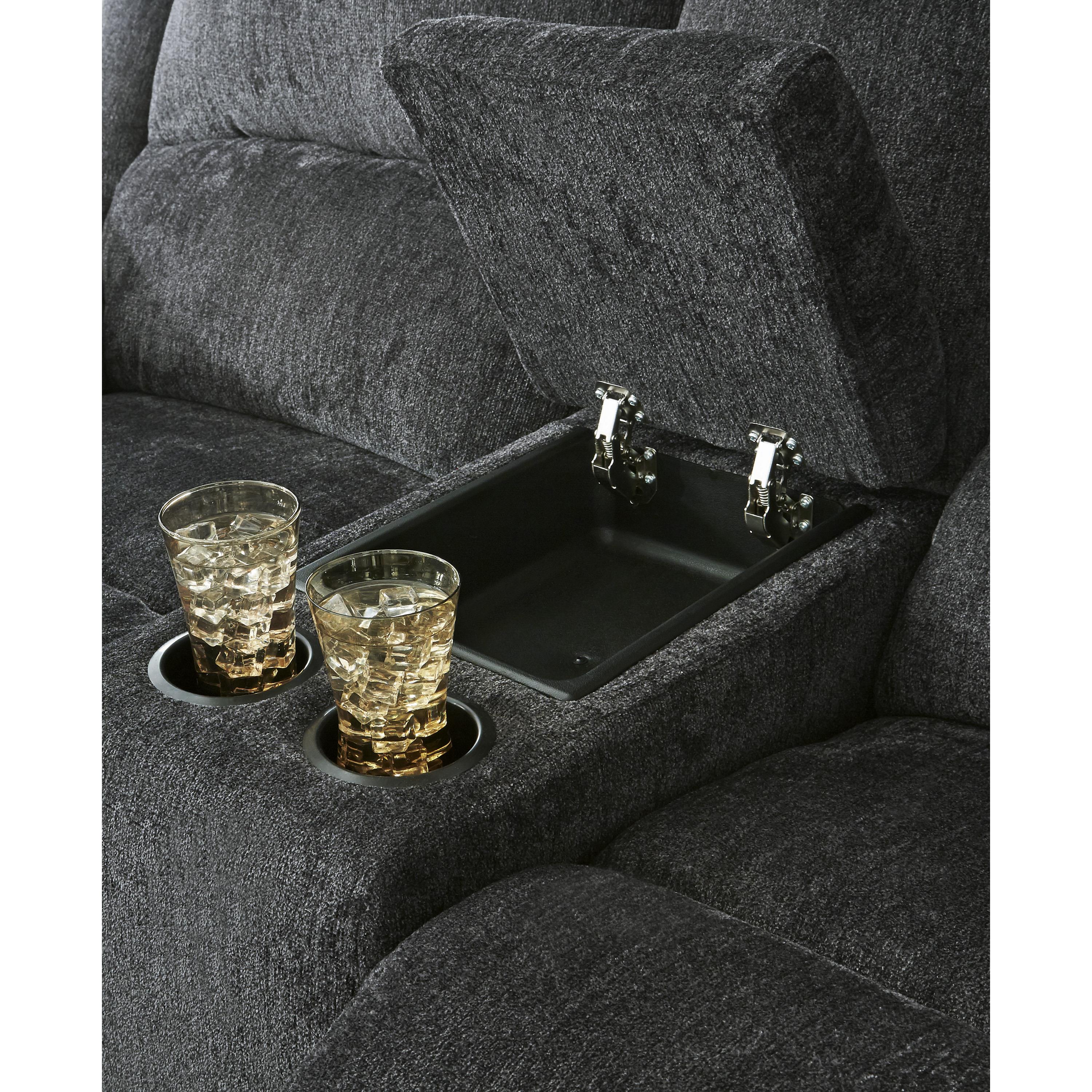  Motion Type_Power Recline --  Draycoll 7650496 Double Reclining Power Loveseat with Console IMAGE 5