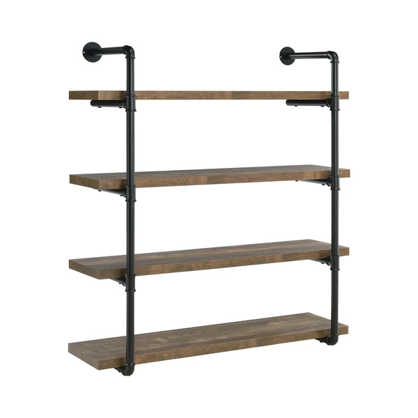 Coaster Furniture Elmcrest 804417 39-inch 4-shelf Wall Bookshelf - Rustic Oak