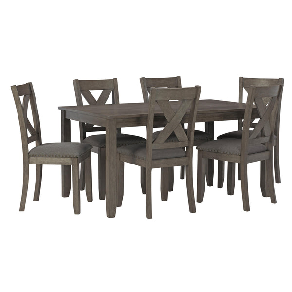 Signature Design by Ashley Caitbrook D388-425 Rectangular Dining Room Table Set