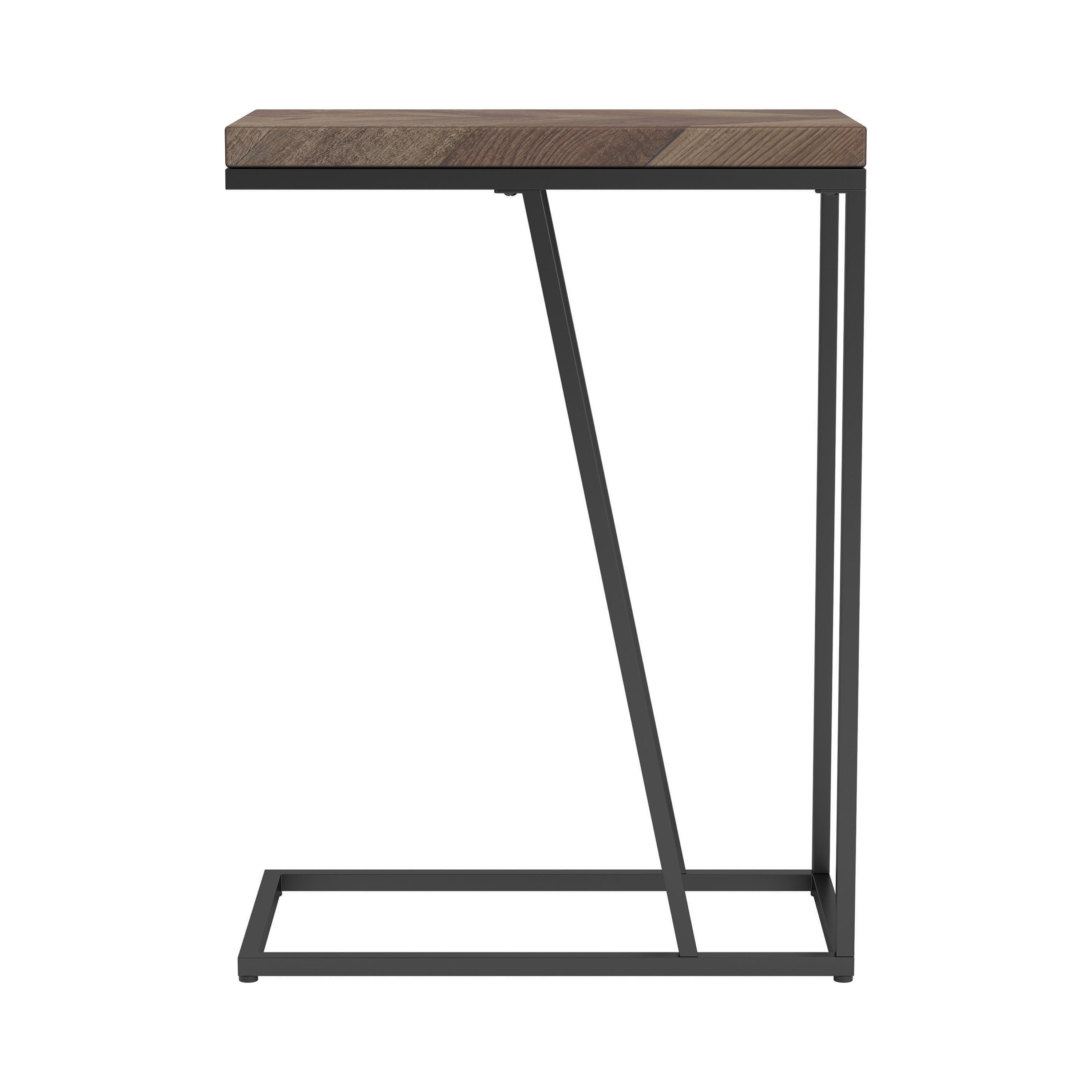  Coaster Furniture Sergio 931147 Engineered Wood C-Shaped Side Table - Rustic Tobacco IMAGE 5