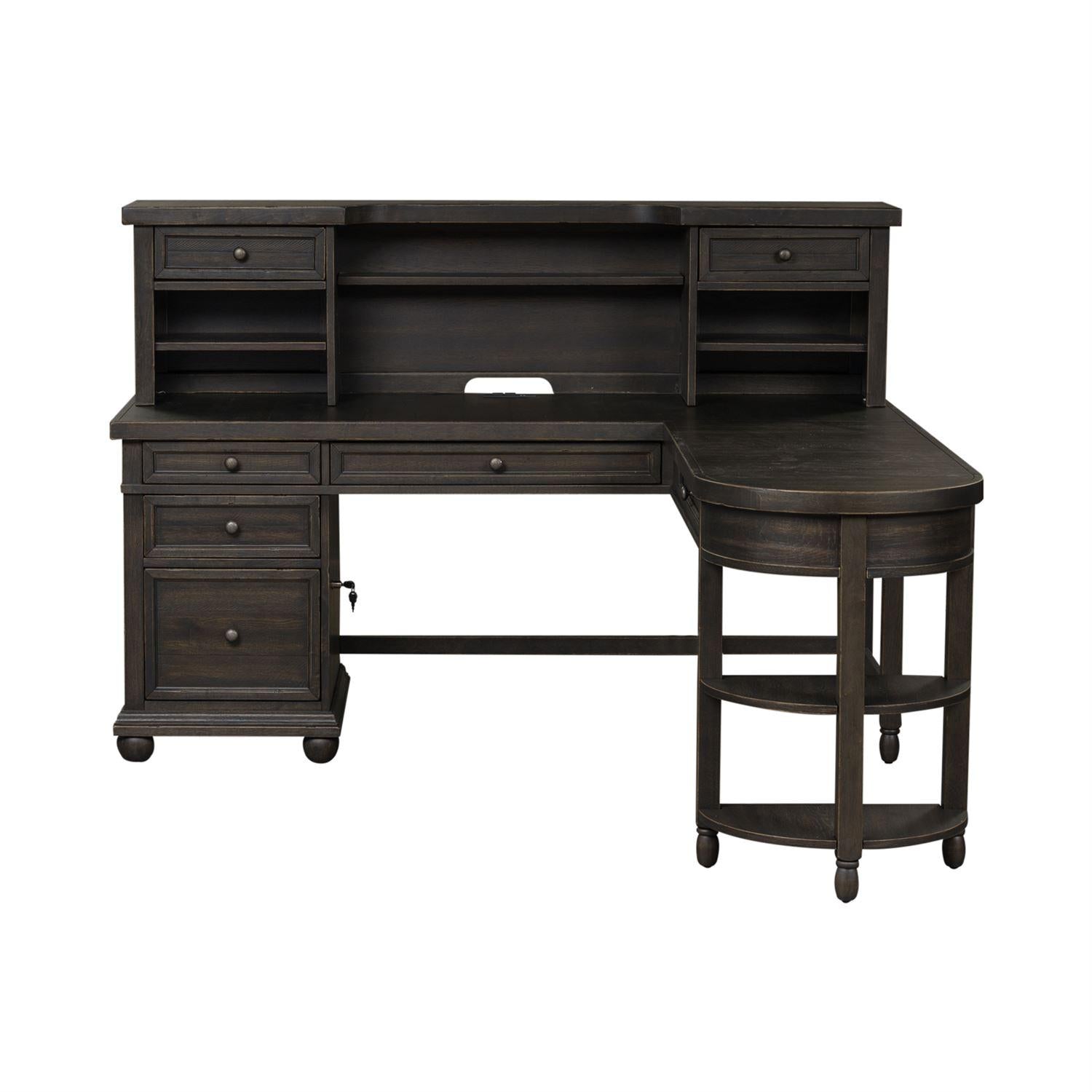  Liberty Furniture Industries Inc. Harvest Home 879-HO-LSD L Shaped Desk Set IMAGE 1