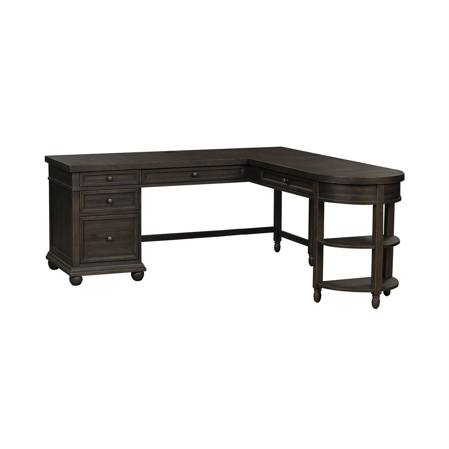  Liberty Furniture Industries Inc. Harvest Home 879-HO-LSD L Shaped Desk Set IMAGE 2