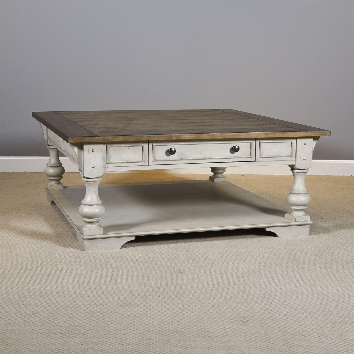  Liberty Furniture Industries Inc. Morgan Creek 498-OT1012 Drawer Square Cocktail Table IMAGE 1