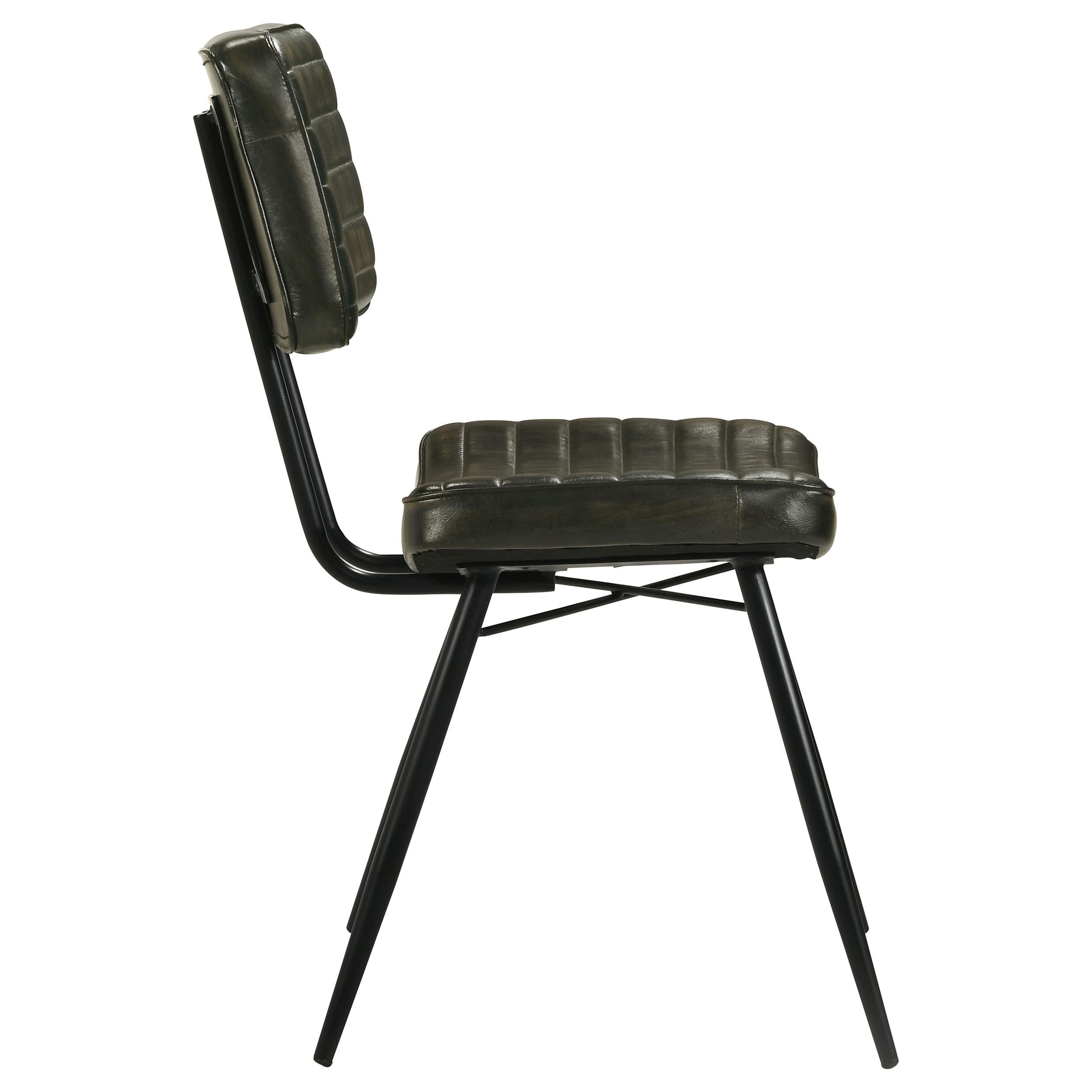  Coaster Furniture Misty 110652 Leather Upholstered Dining Chair - Espresso IMAGE 7