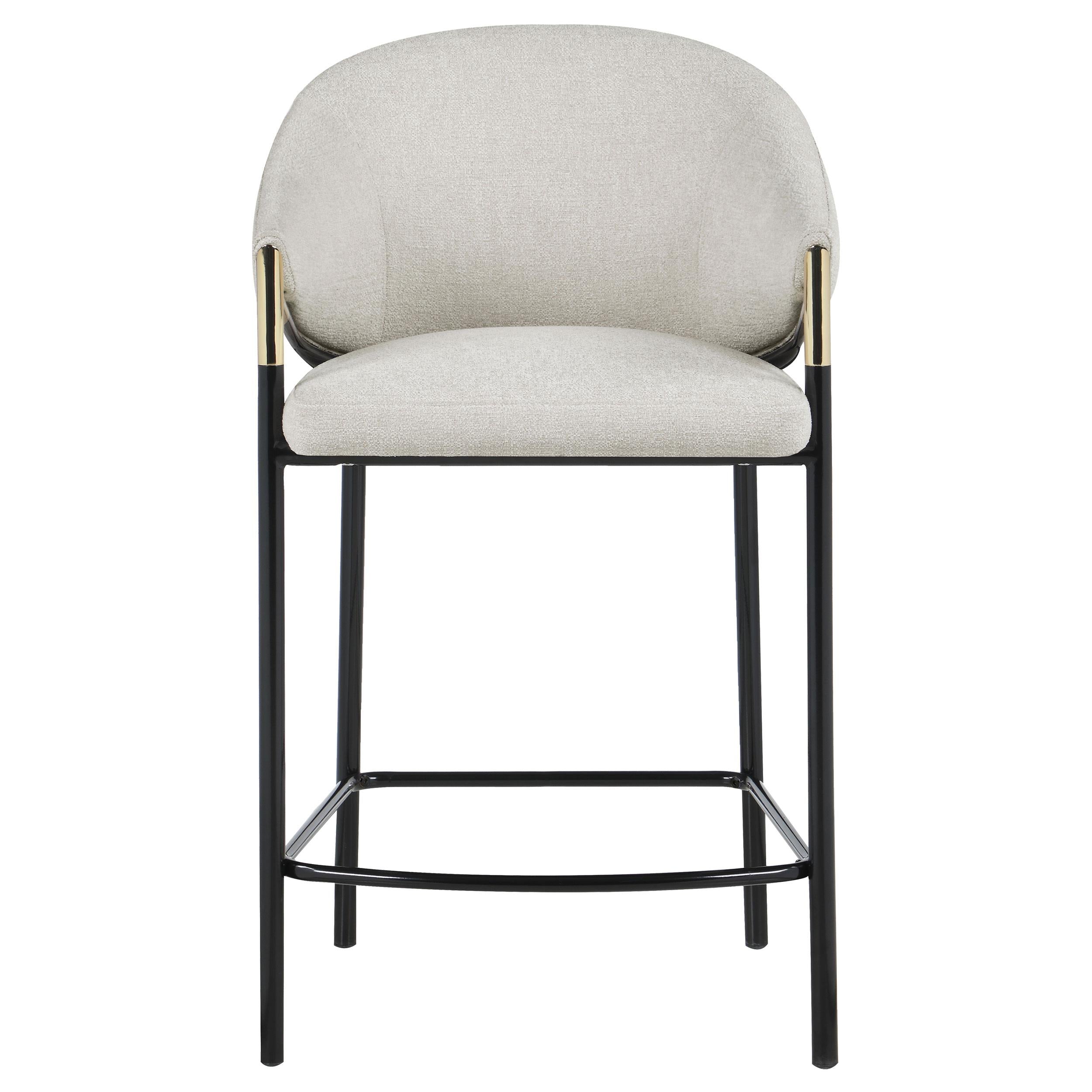  Coaster Furniture Chadwick 183436 Fabric Upholstered Counter Chair - Beige IMAGE 2