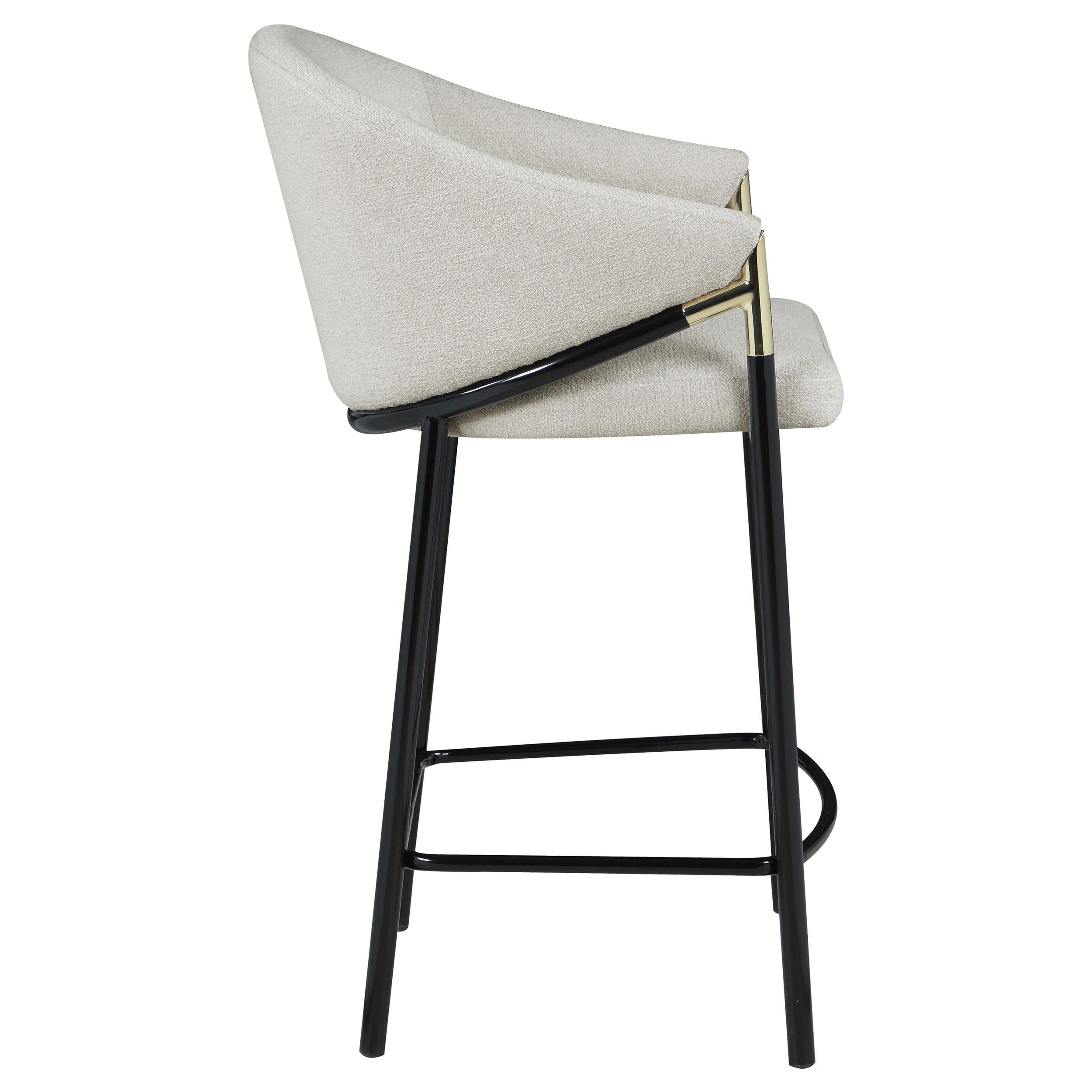  Coaster Furniture Chadwick 183436 Fabric Upholstered Counter Chair - Beige IMAGE 8