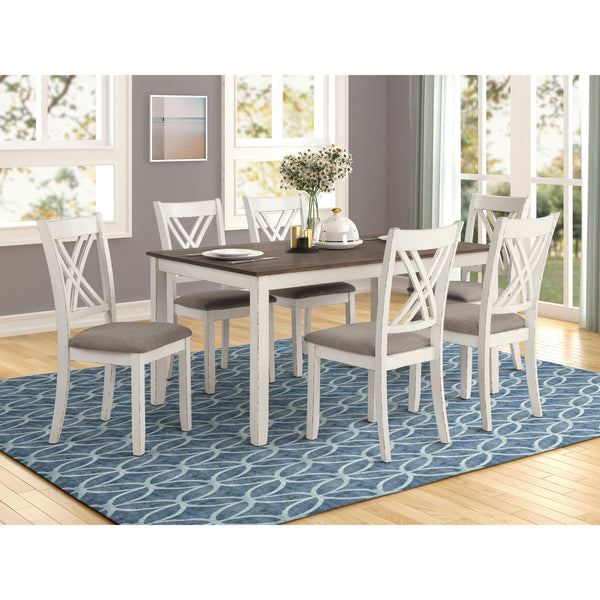 Coaster Furniture Fortress 190721 7-piece Rectangular Dining Set - Vintage Vanilla