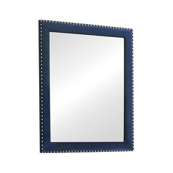 Coaster Furniture Melody 223374 Upholstered Dresser Mirror - Pacific Blue