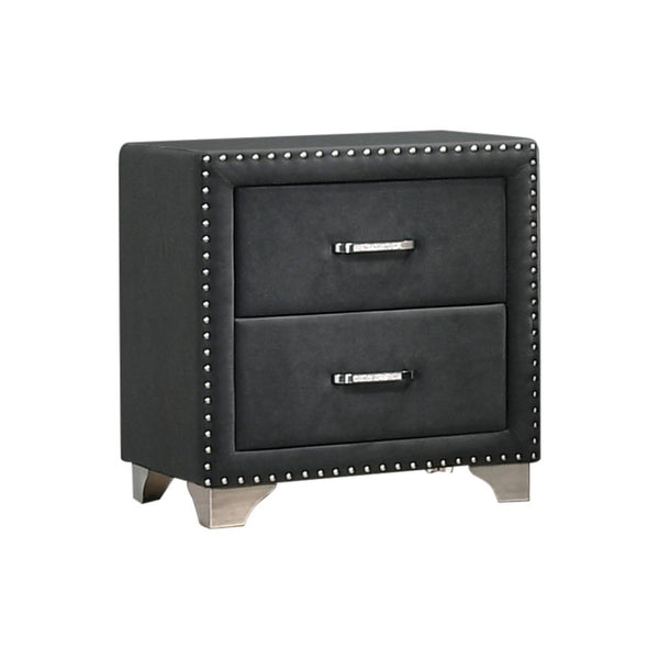 Coaster Furniture Melody 223382 Upholstered 2-Drawer Nightstand - Grey