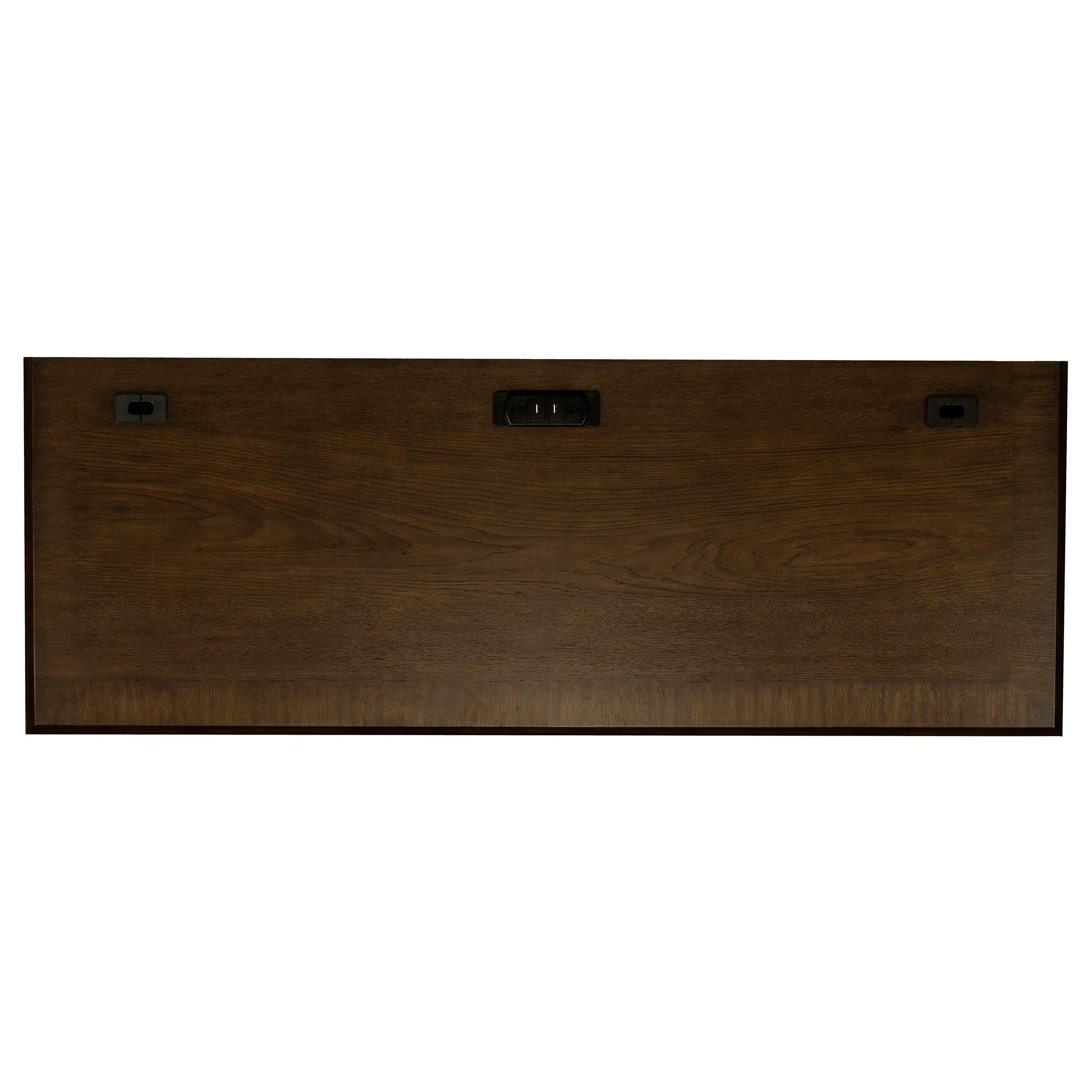  Coaster Furniture Hartshill 881282 66-inch 5-Drawer Credenza Office Desk - Burnish Oak IMAGE 10