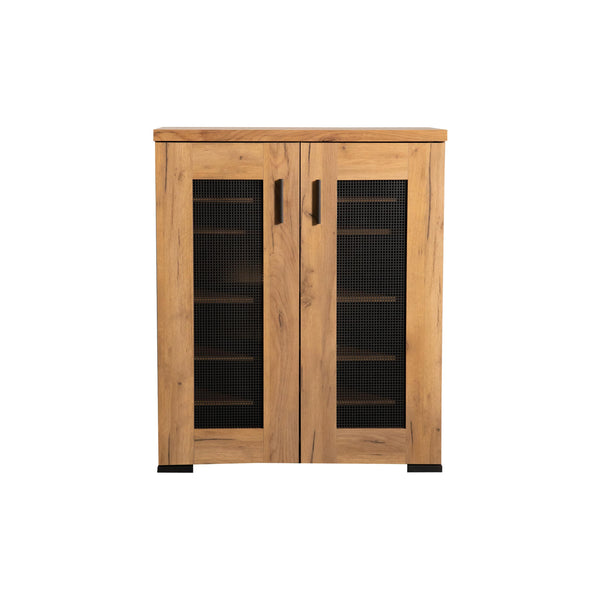 Coaster Furniture Bristol 951107 6-shelf Engineered Wood Shoe Cabinet - Golden Oak