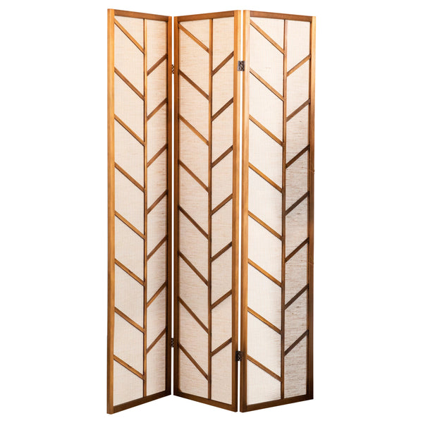 Coaster Furniture Mila 962923 3-Panel Room Divider Folding Shoji Screen - Walnut