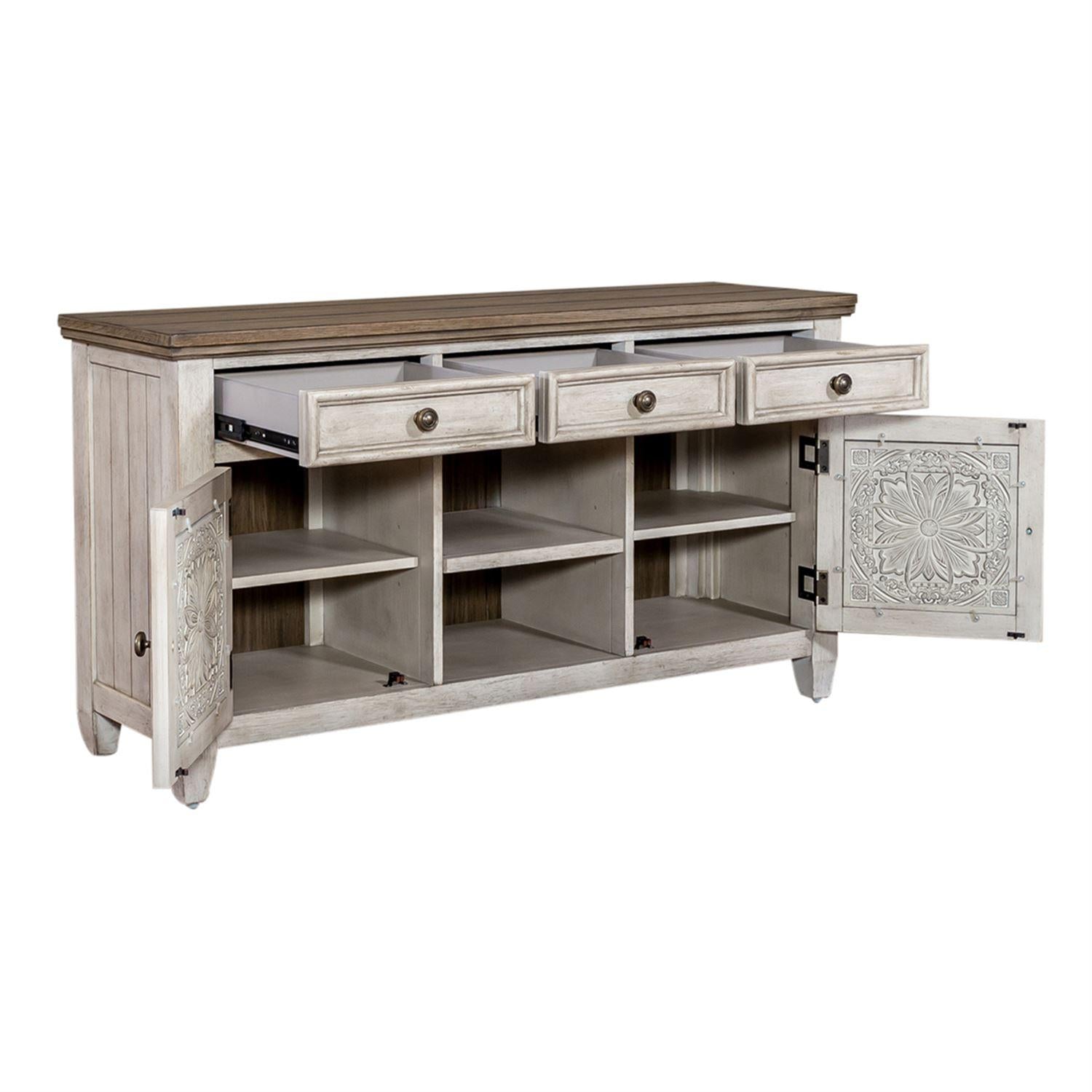  Liberty Furniture Industries Inc. Heartland 824-TV56T 56 Inch Tile TV Console IMAGE 3