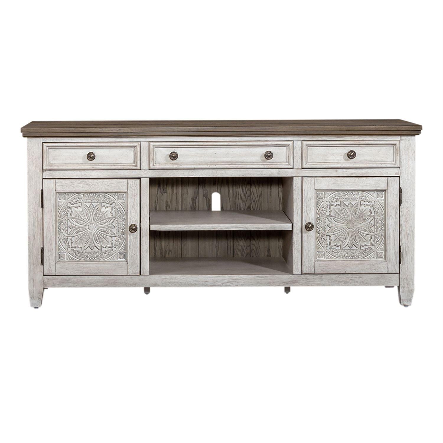  Liberty Furniture Industries Inc. Heartland 824-TV66T 66 Inch Tile TV Console IMAGE 1