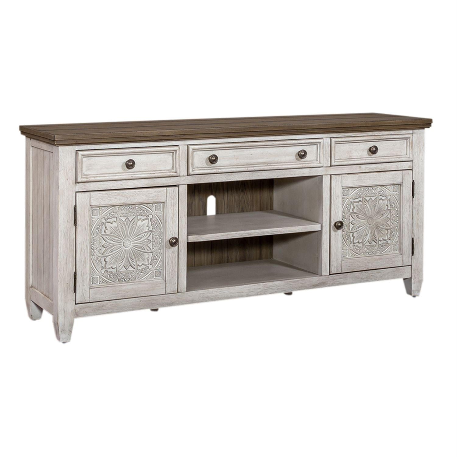  Liberty Furniture Industries Inc. Heartland 824-TV66T 66 Inch Tile TV Console IMAGE 2