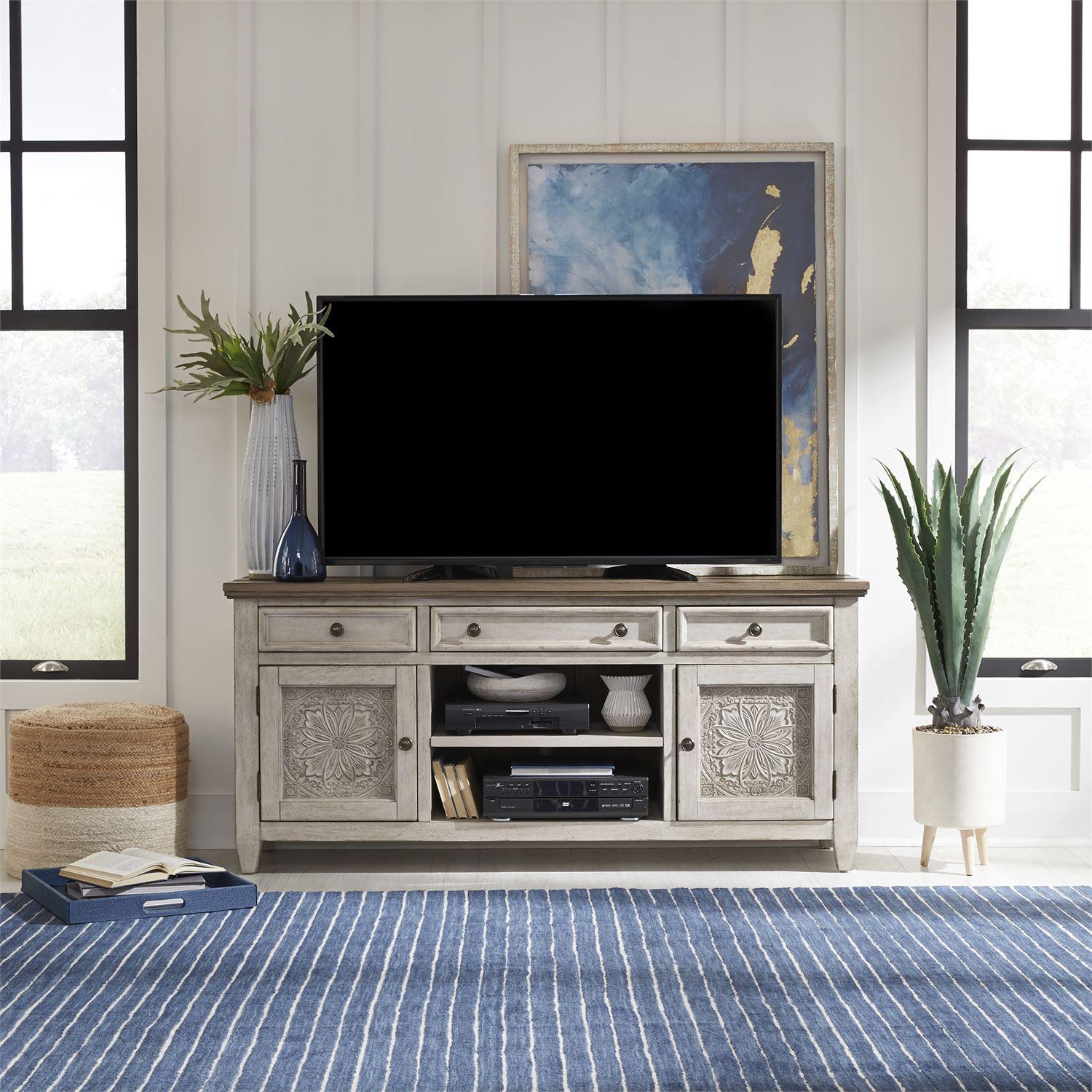  Liberty Furniture Industries Inc. Heartland 824-TV66T 66 Inch Tile TV Console IMAGE 7