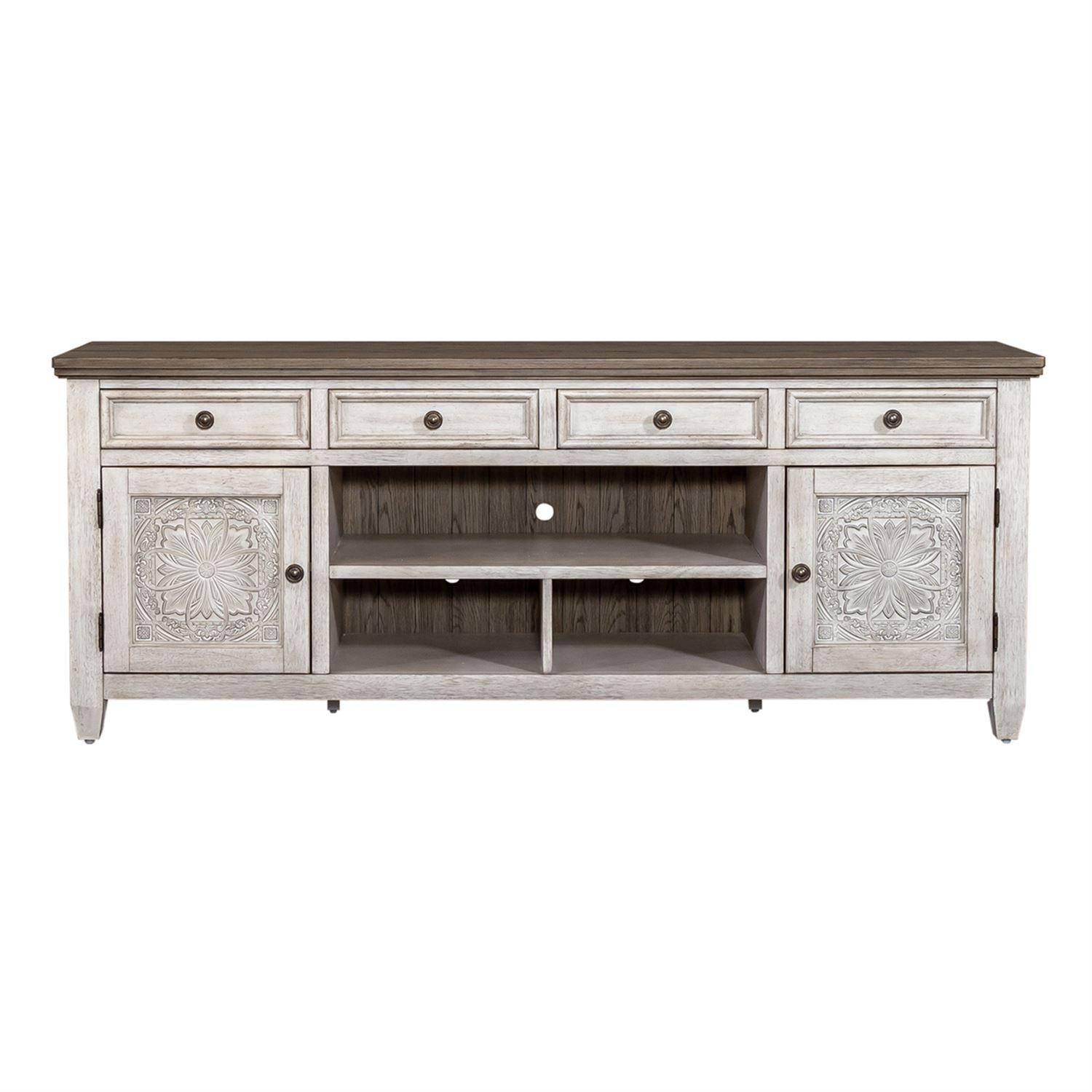  Liberty Furniture Industries Inc. Heartland 824-TV76T 76 Inch Tile TV Console IMAGE 1