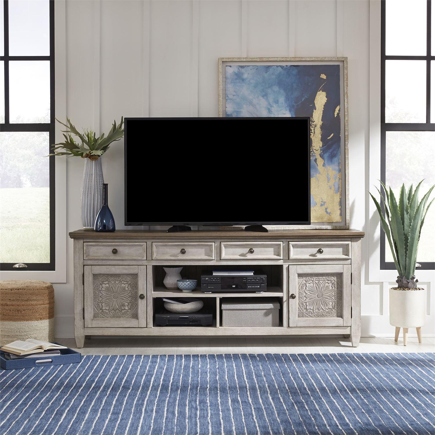  Liberty Furniture Industries Inc. Heartland 824-TV76T 76 Inch Tile TV Console IMAGE 8