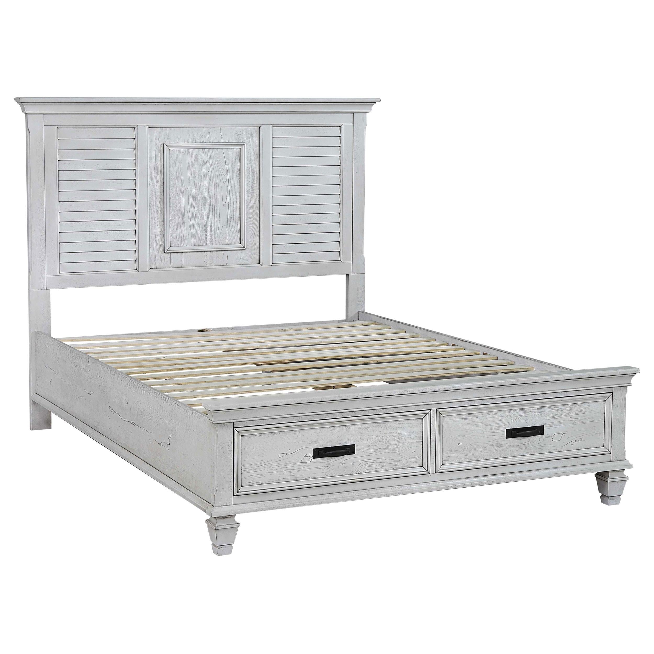  Size_Queen --  Coaster Furniture Franco Panel Bed with Storage IMAGE 1