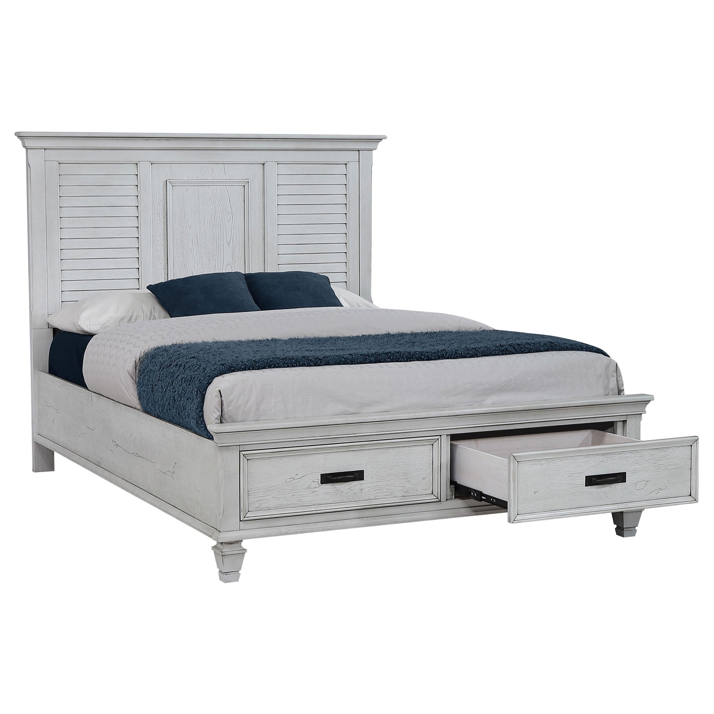  Size_Queen --  Coaster Furniture Franco Panel Bed with Storage IMAGE 2