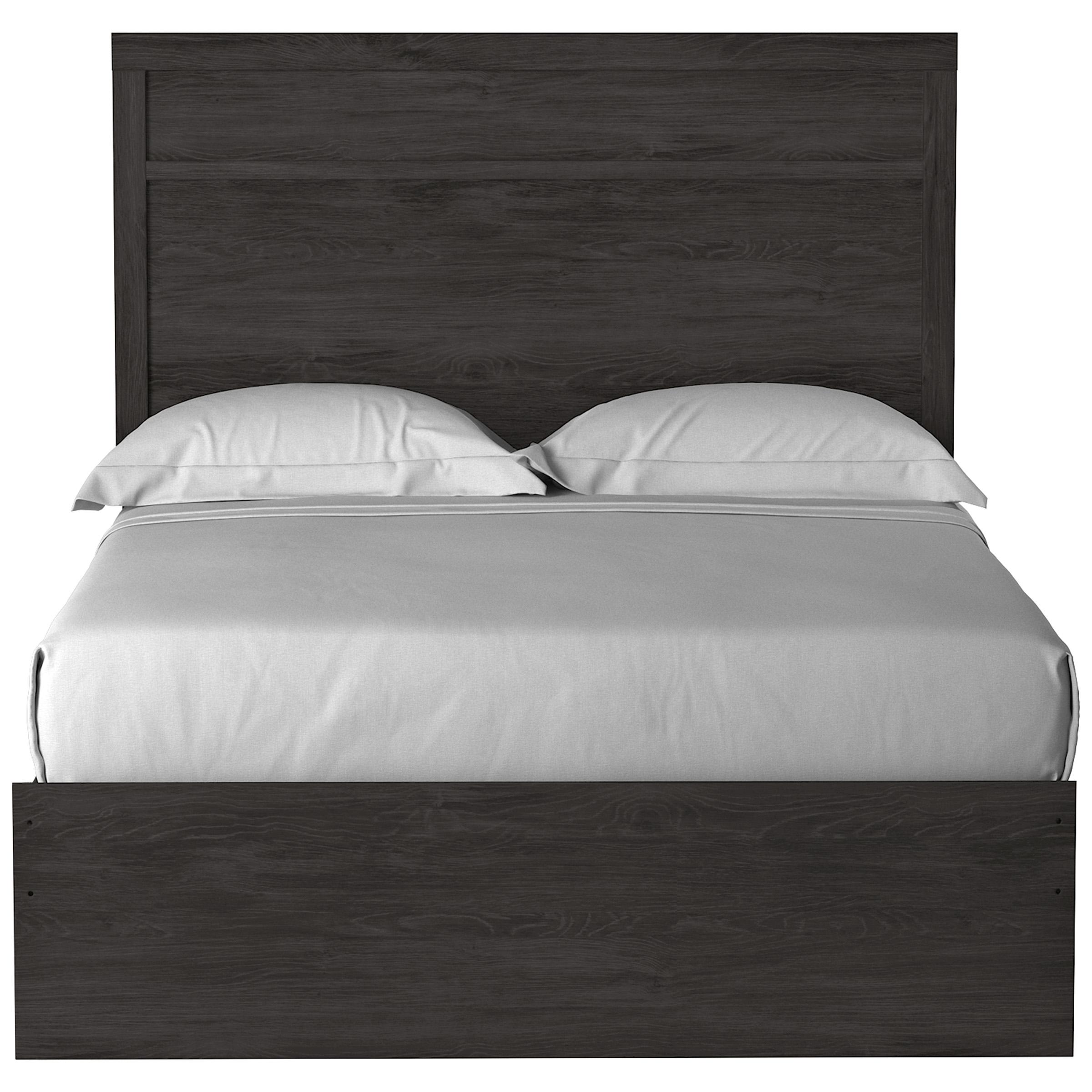  Size_Full --  Belachime B2589B5 Full Panel Bed IMAGE 2