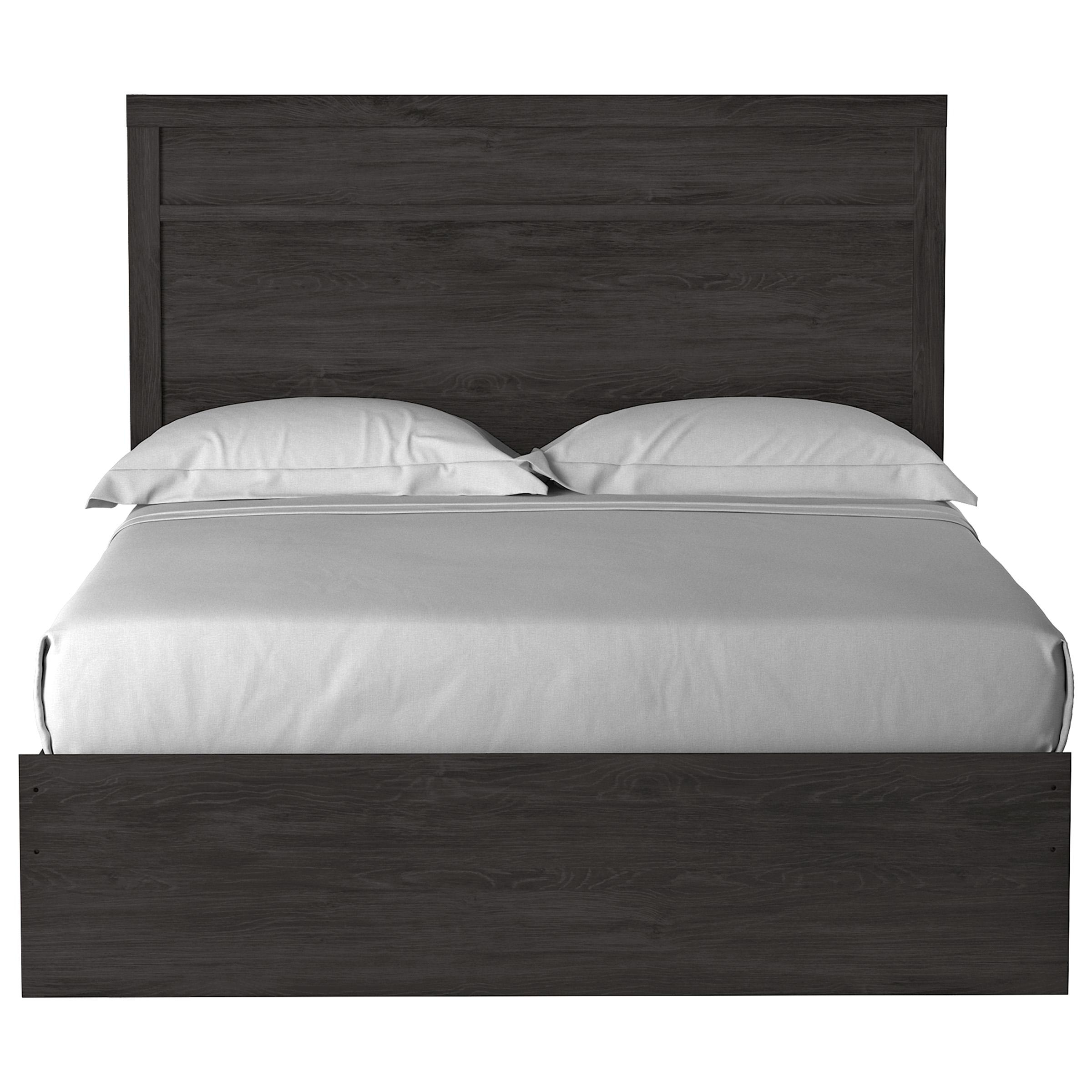  Size_Queen --  Belachime B2589B2 Queen Panel Bed IMAGE 2