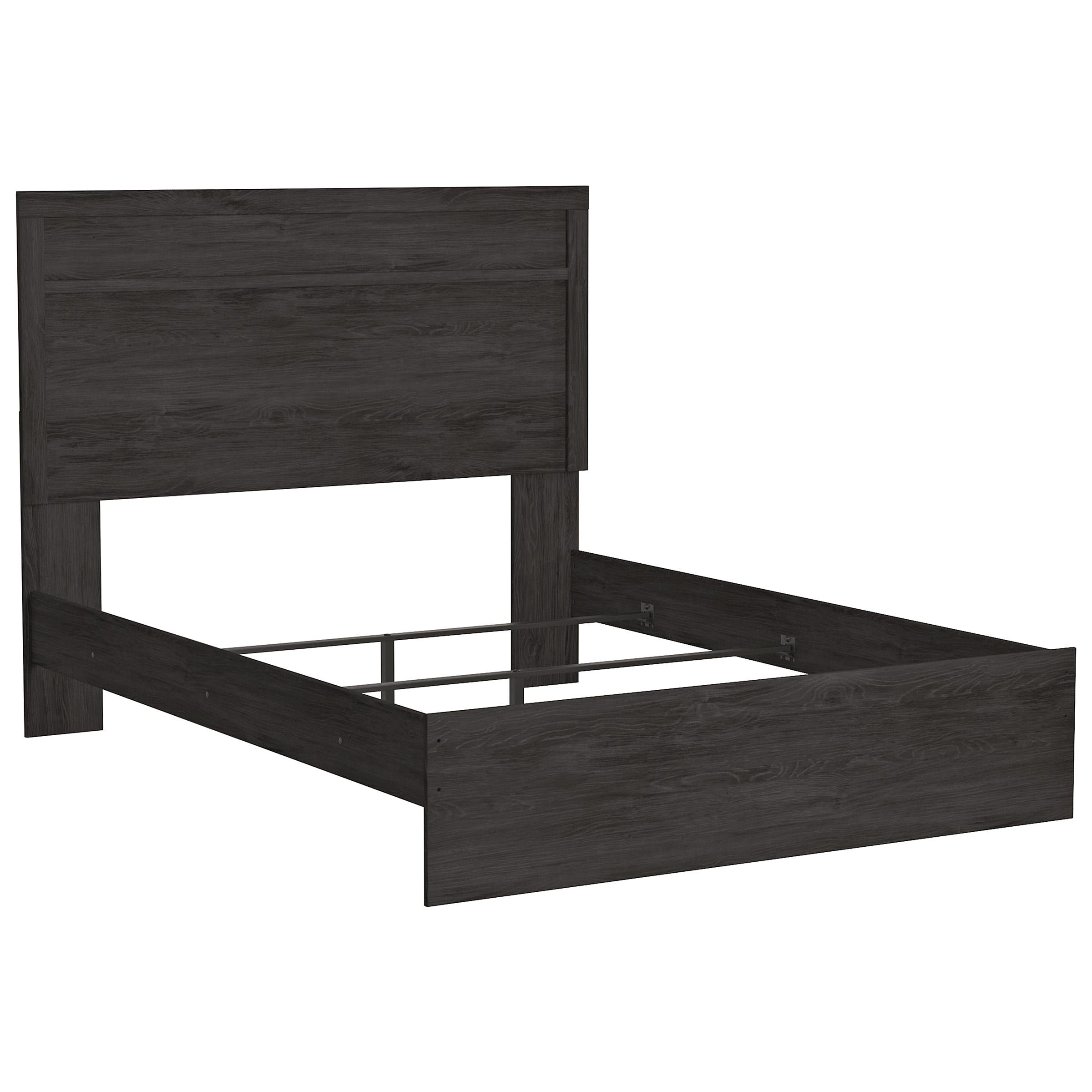  Size_Queen --  Belachime B2589B2 Queen Panel Bed IMAGE 4